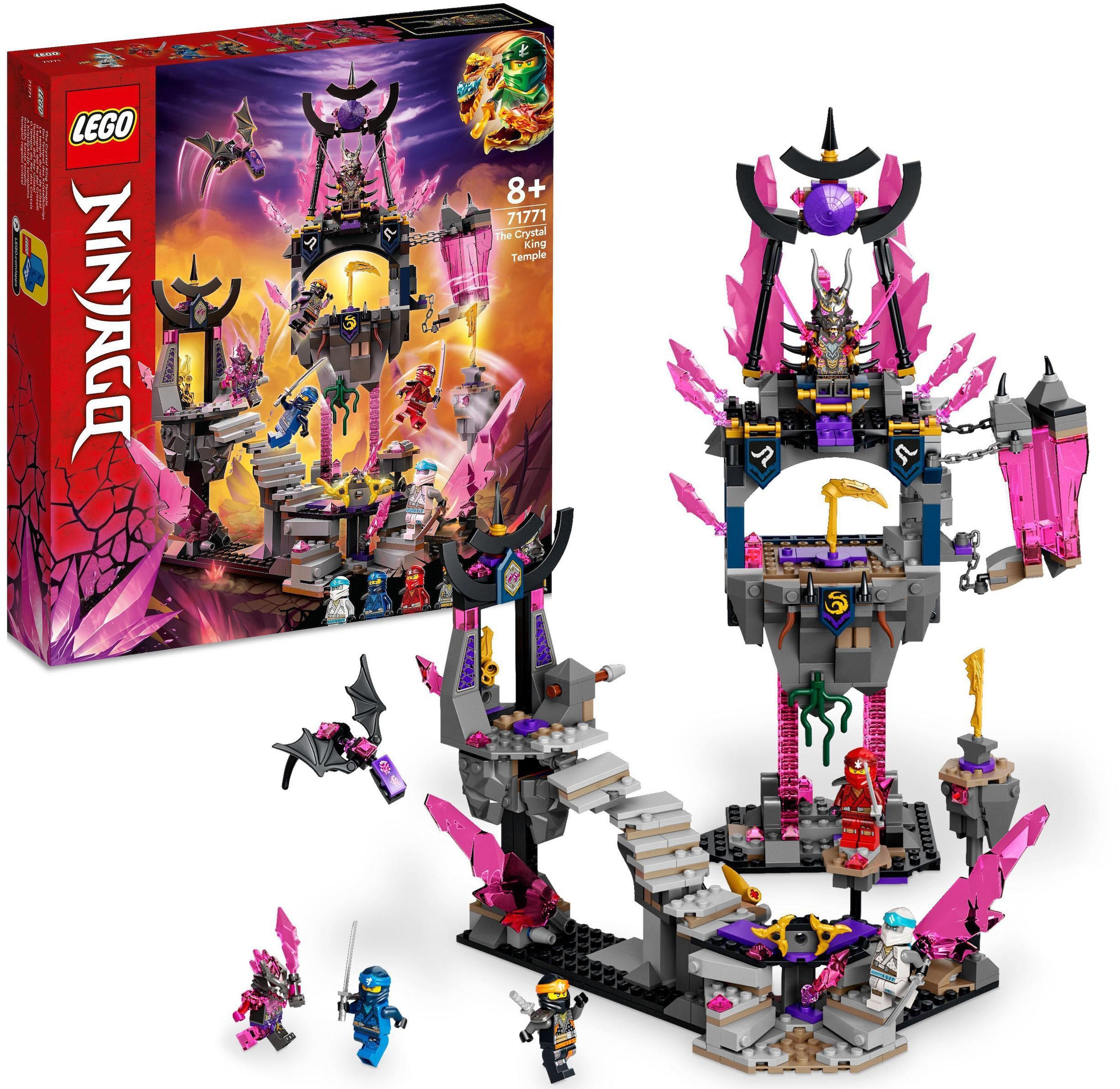 LEGO® Konstruktionsspielsteine »Der Tempel des Kristallkönigs (71771), LEGO® NINJAGO«, (703 St.), Made in Europe