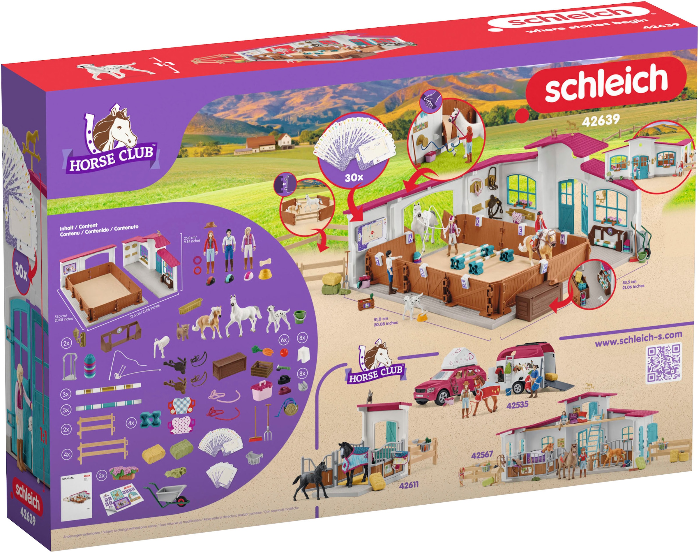 Schleich® Spielfigur »HORSE CLUB, Reithalle Peppertree (42639)«