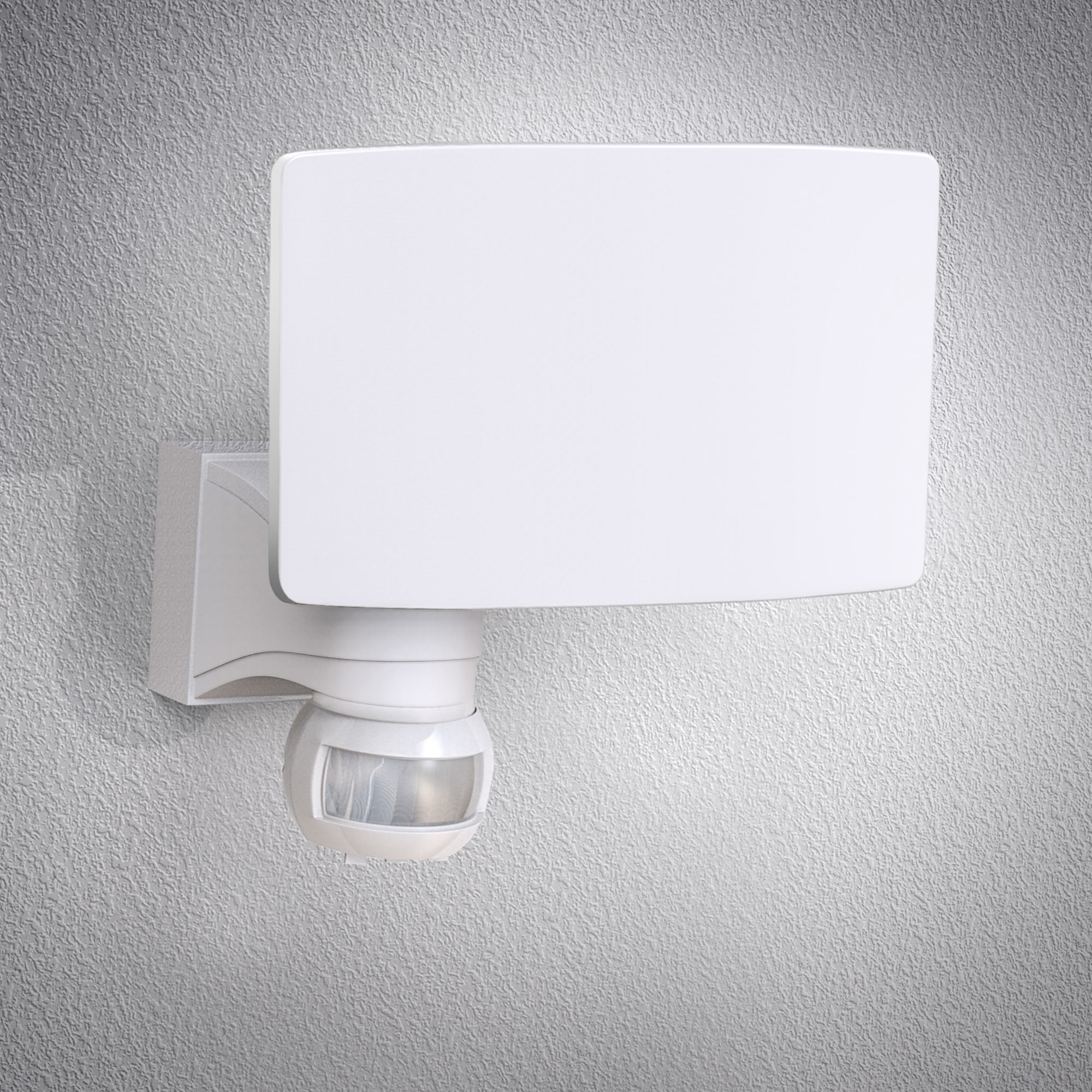 B.K.Licht LED Außen-Wandleuchte, 1 flammig-flammig, Außenstrahler, Bewegungsmelder, Wandlampe, 20W 2300 Lumen, IP44, weiß