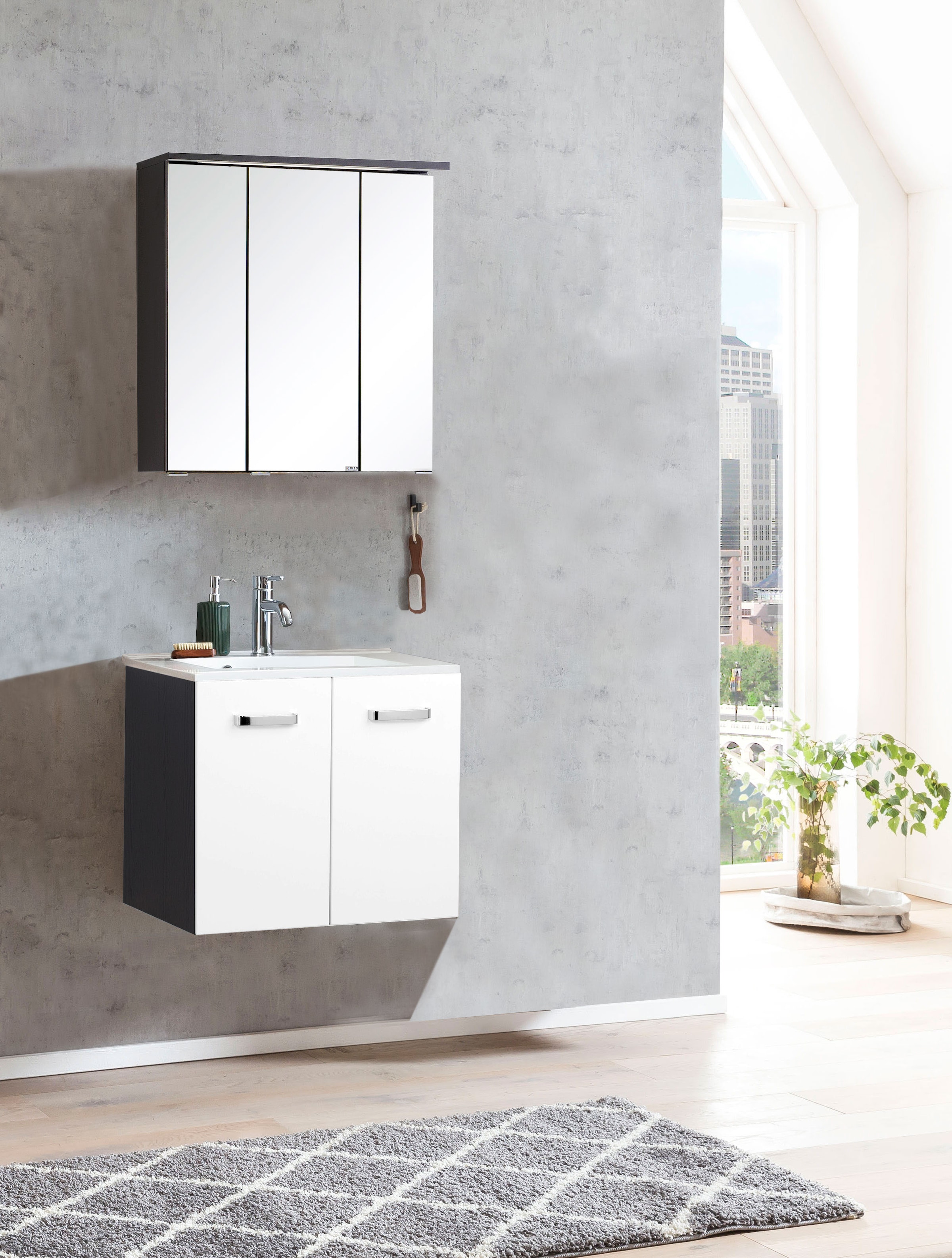 welltime Badmöbel-Set »Ravenna«, (2 St.), Breite 60 cm
