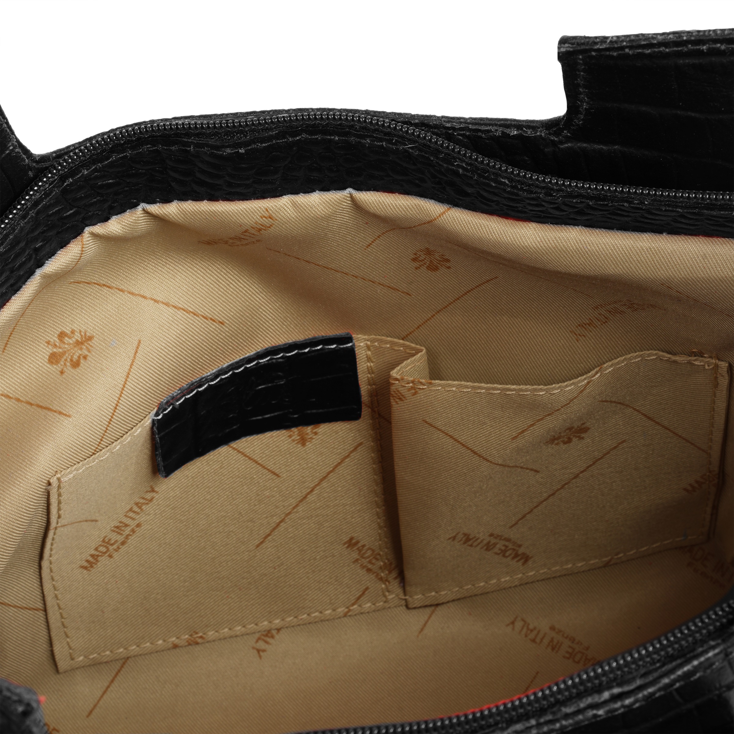 Cluty Henkeltasche echt Leder, Made in Italy