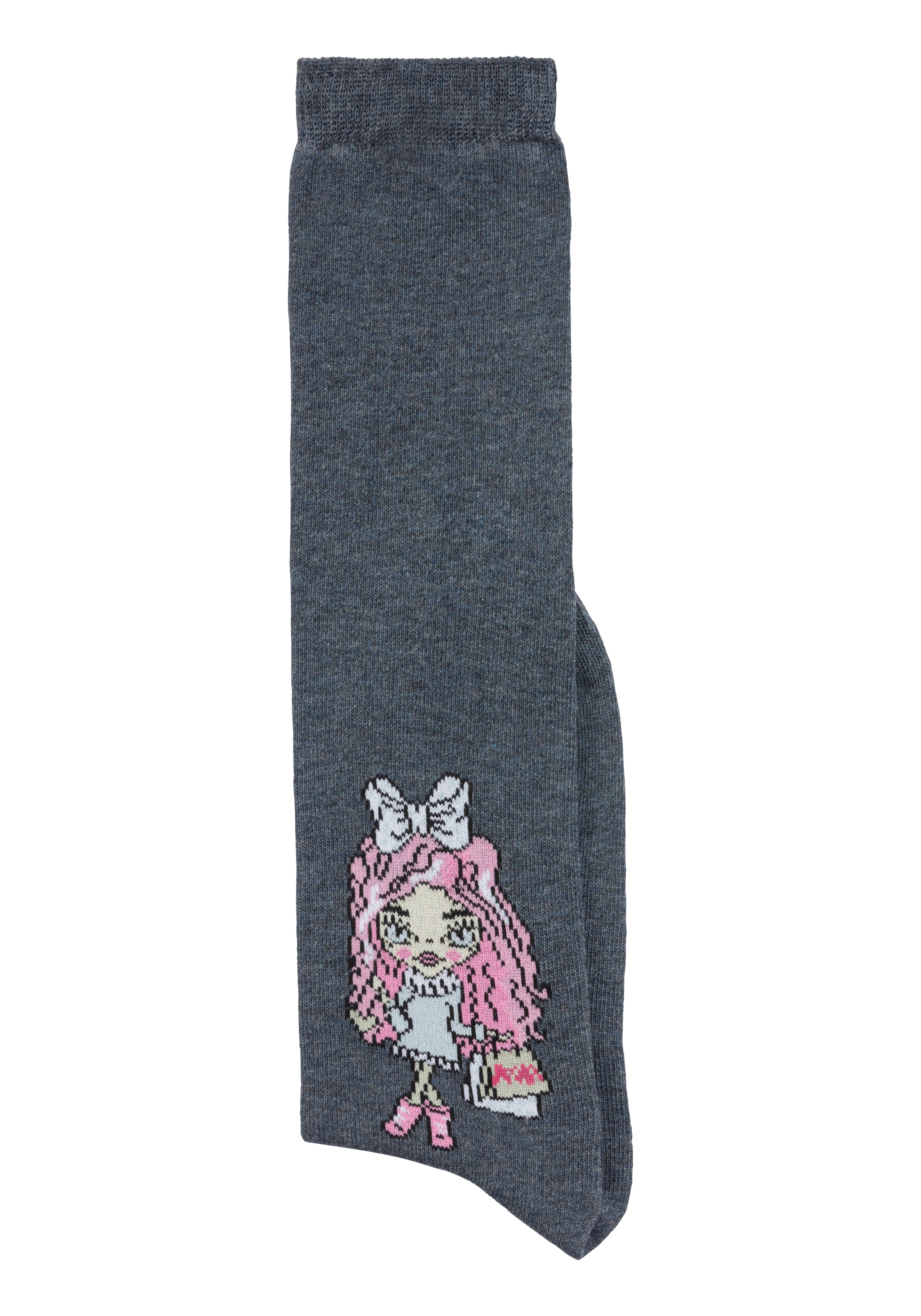 H.I.S Kniestrümpfe Packung, 5 Stk. tlg. mit eingestricktem Motiv