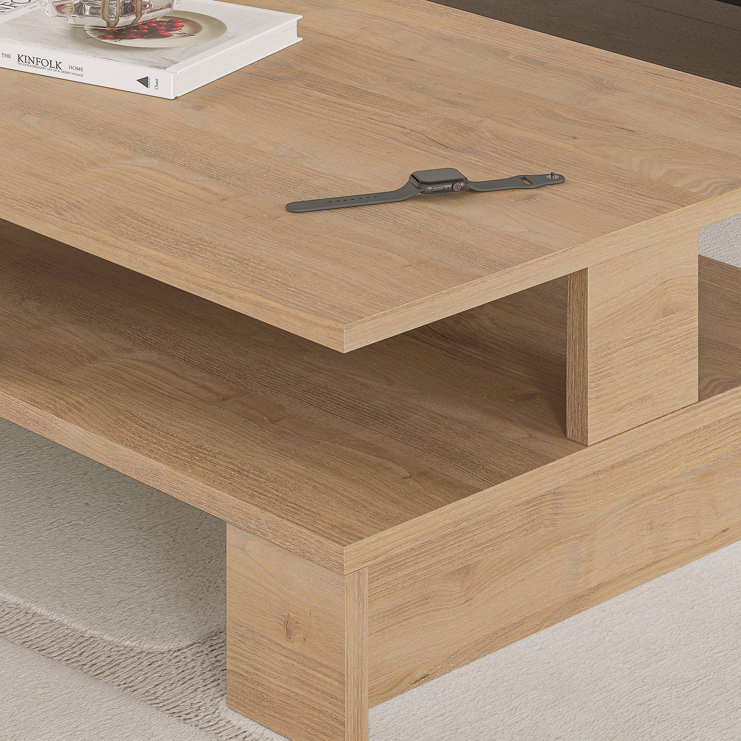 Decortie Couchtisch »MANSU COUCHTISCH«, (Packung, 1 St.), Leichte Montage, Lagerung, Platzsparend