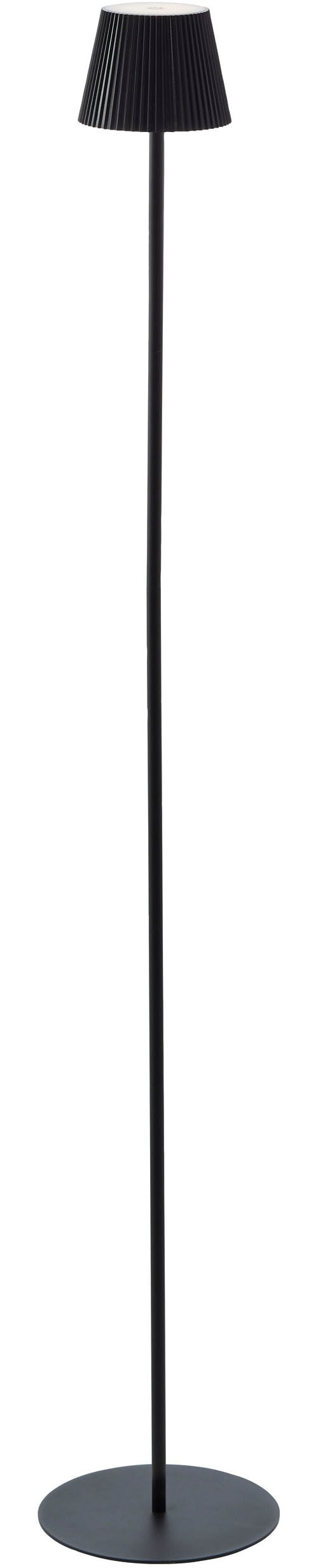 Brilliant LED Außen-Stehlampe »Macobo« 1 Stk. Warmweiß LED Akku-Leuchte, 125 cm, 340 lm, 3000 K, Touchdimmer, schwarz matt