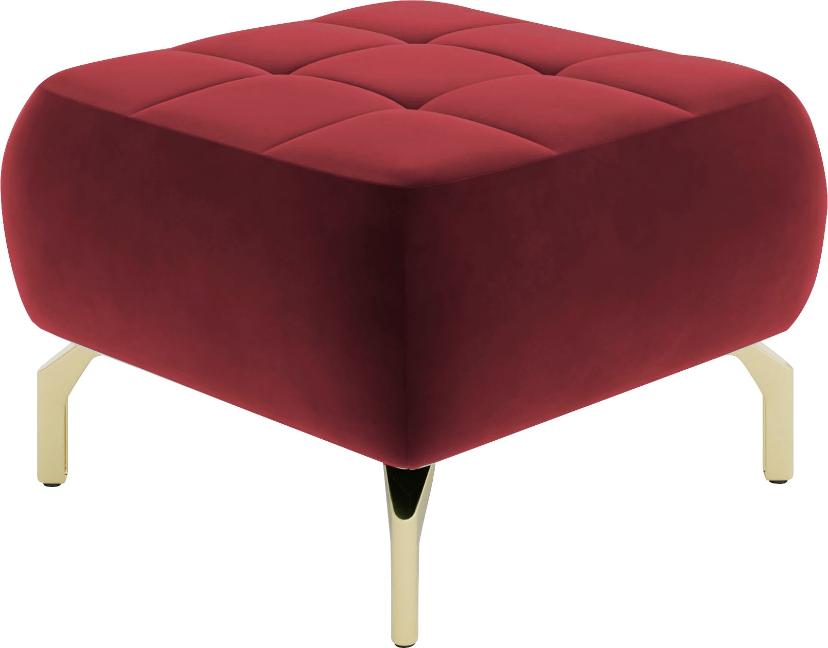 sit&more Polsterhocker »Orient 1«, goldfarbene Metallfüße