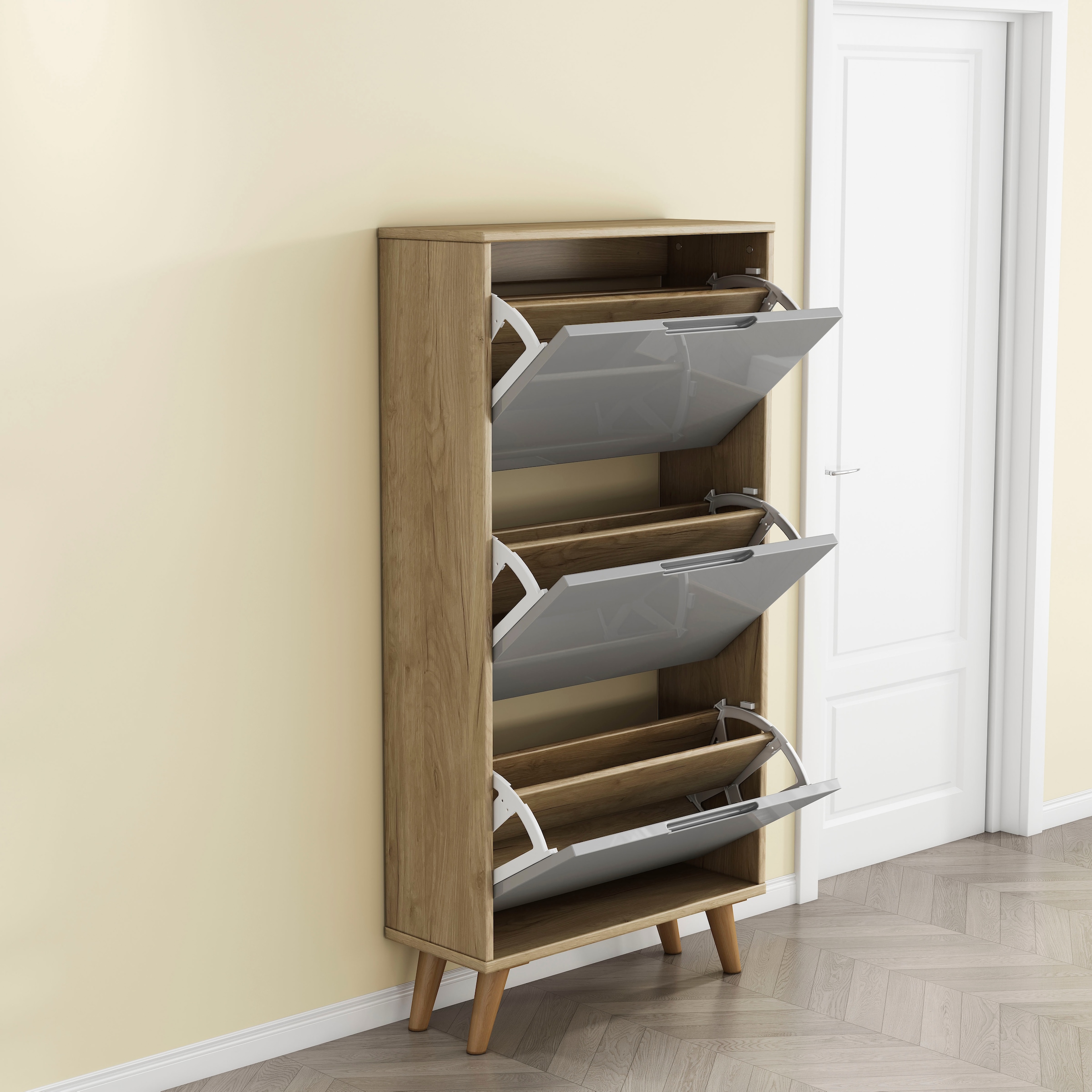 OTTO home Schuhschrank »Lund« FSC-zertifiziertem Holz, ABS-Kanten, Breite 62 cm