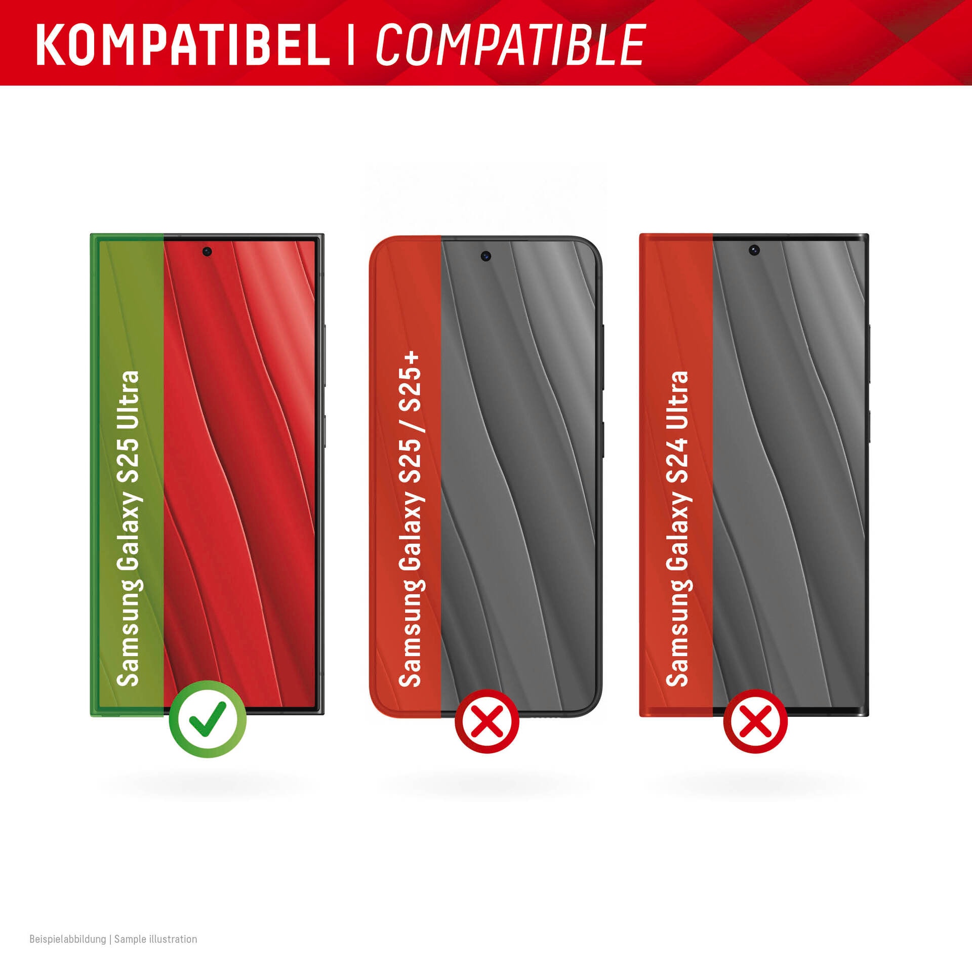 Displex Displayschutzglas »Smart Glass Screen Protection - ultra-dünn, unzerbrechlich, unsichtbar«, für Samsung Galaxy S25 Ultra, Displayschutzfolie, Schutzfolie, Bildschirmschutz, kratz- & stoßfest