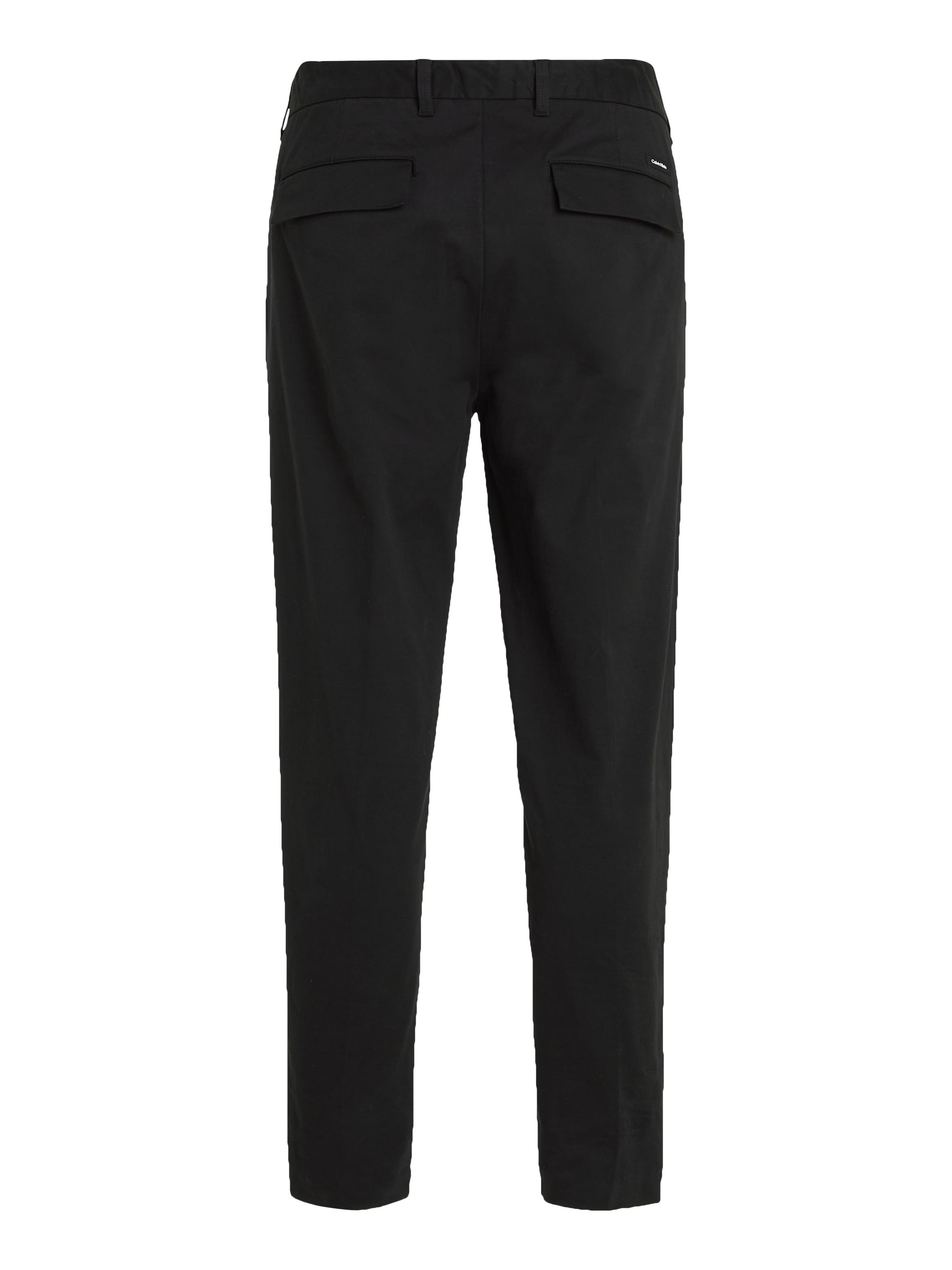 Calvin Klein Bügelfaltenhose »MODERN TWILL TAPERED PLEAT PANTS«, mit Logoprägung