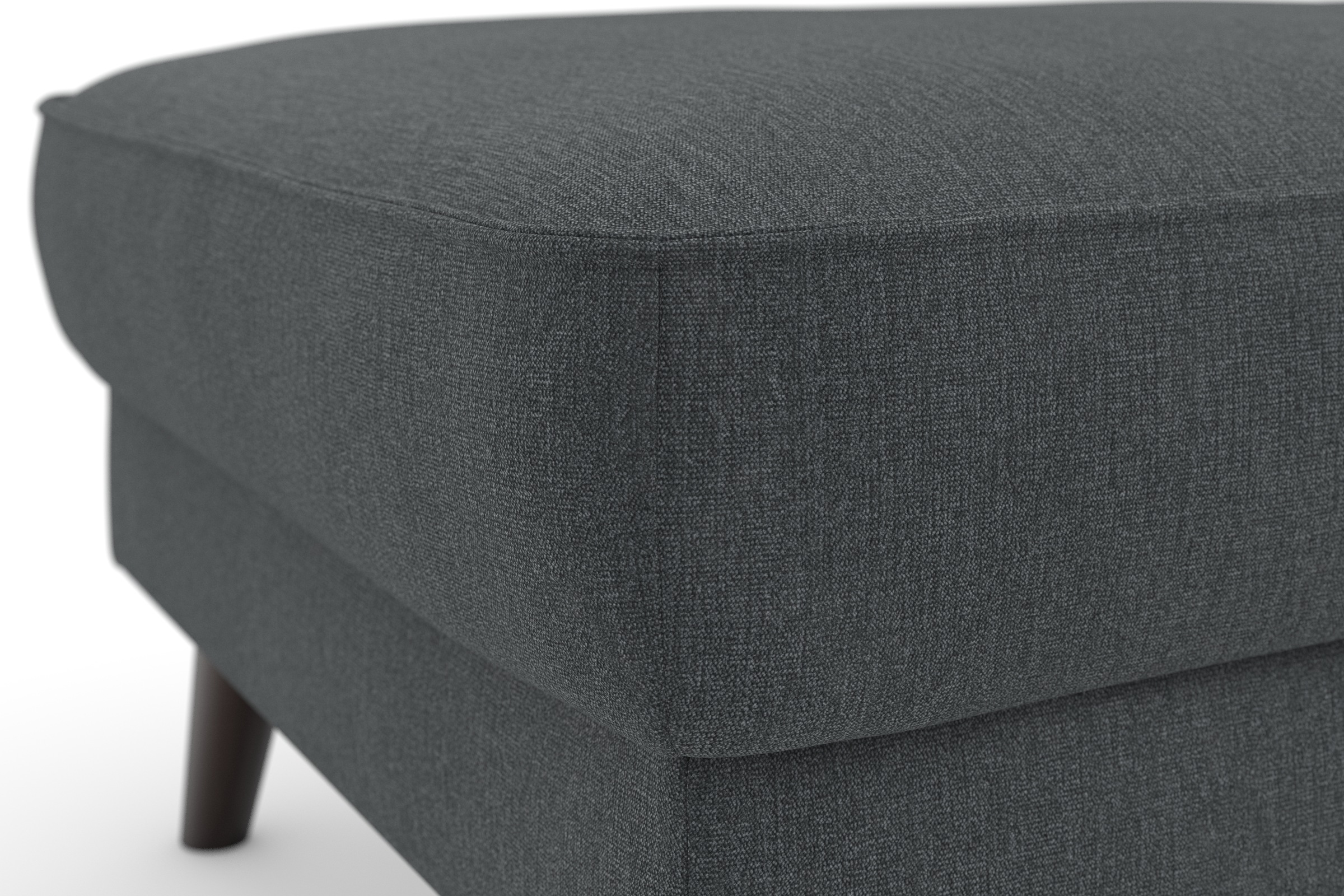 TRENDMANUFAKTUR Polsterhocker »Lumber Jack«, (1 St.), in moderner Optik, mit extra hohen Füßen