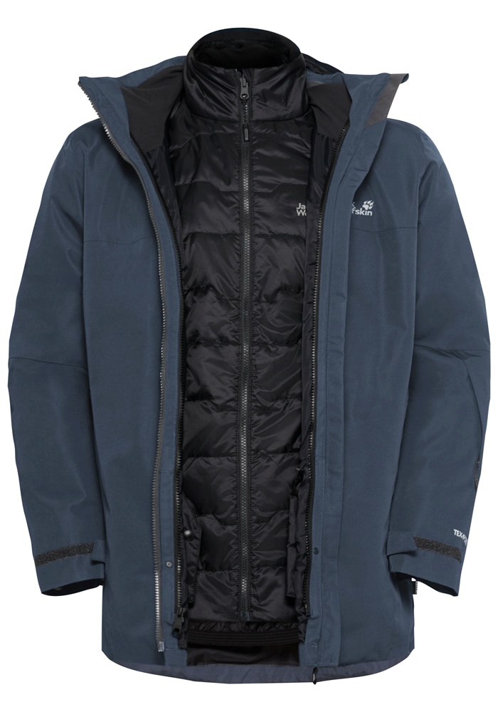Jack Wolfskin Skijacke »FLOWLINE 3IN1 JKT M« mitKapuze