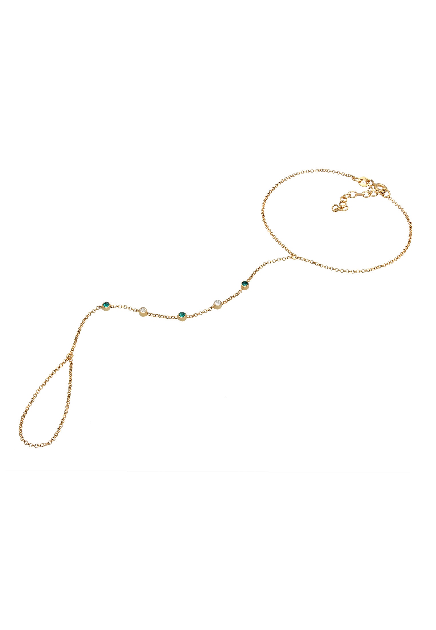 Elli Schmuckset »Armband Hand Chain Handkette Armband 925 Silber«