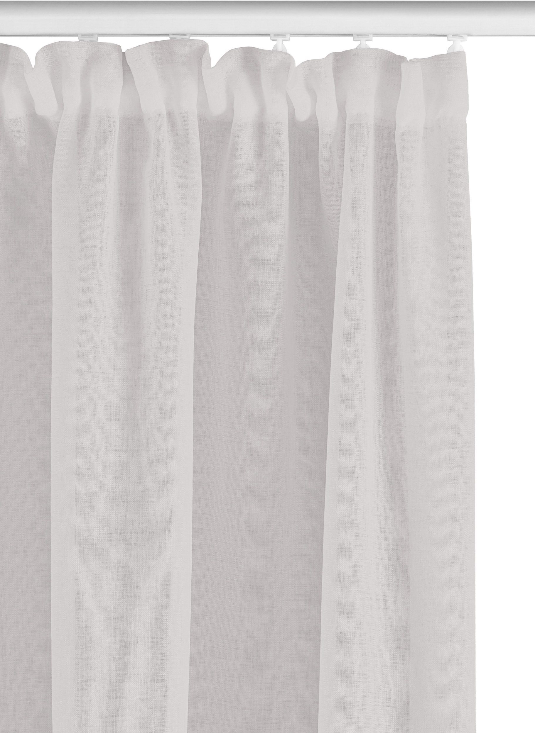 OTTO home Gardine »TENDER« Kräuselband 1 Stk. tlg. Leinen Optik mit Struktur, monochrom, Bestseller