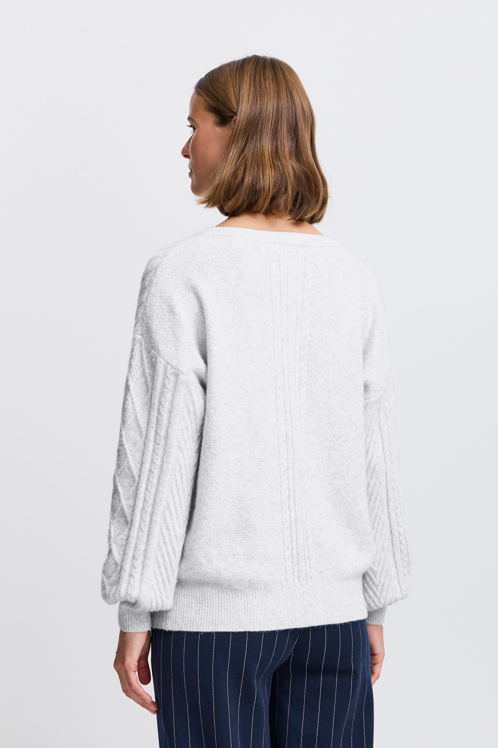 b.young Strickpullover »Strickpullover BYMEDI VNECK JUMPER -«