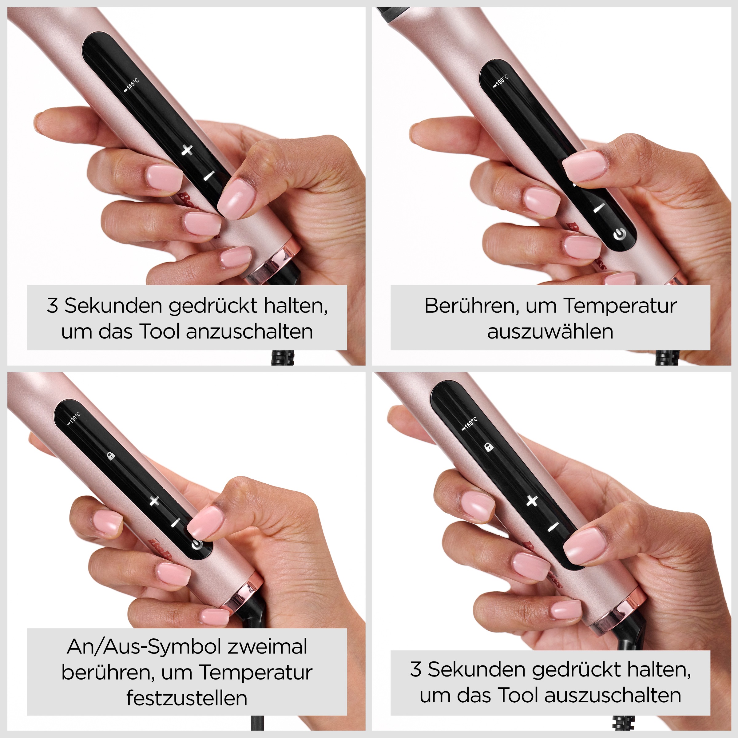 BaByliss Volumen- und Lockenstyler »Boost Hot Thermal Brush, Heizbürste, HSB200E« Keramik-Beschichtung Ionische Lockenbürste, 38mm Thermobürste, Blow-Out und Volumen