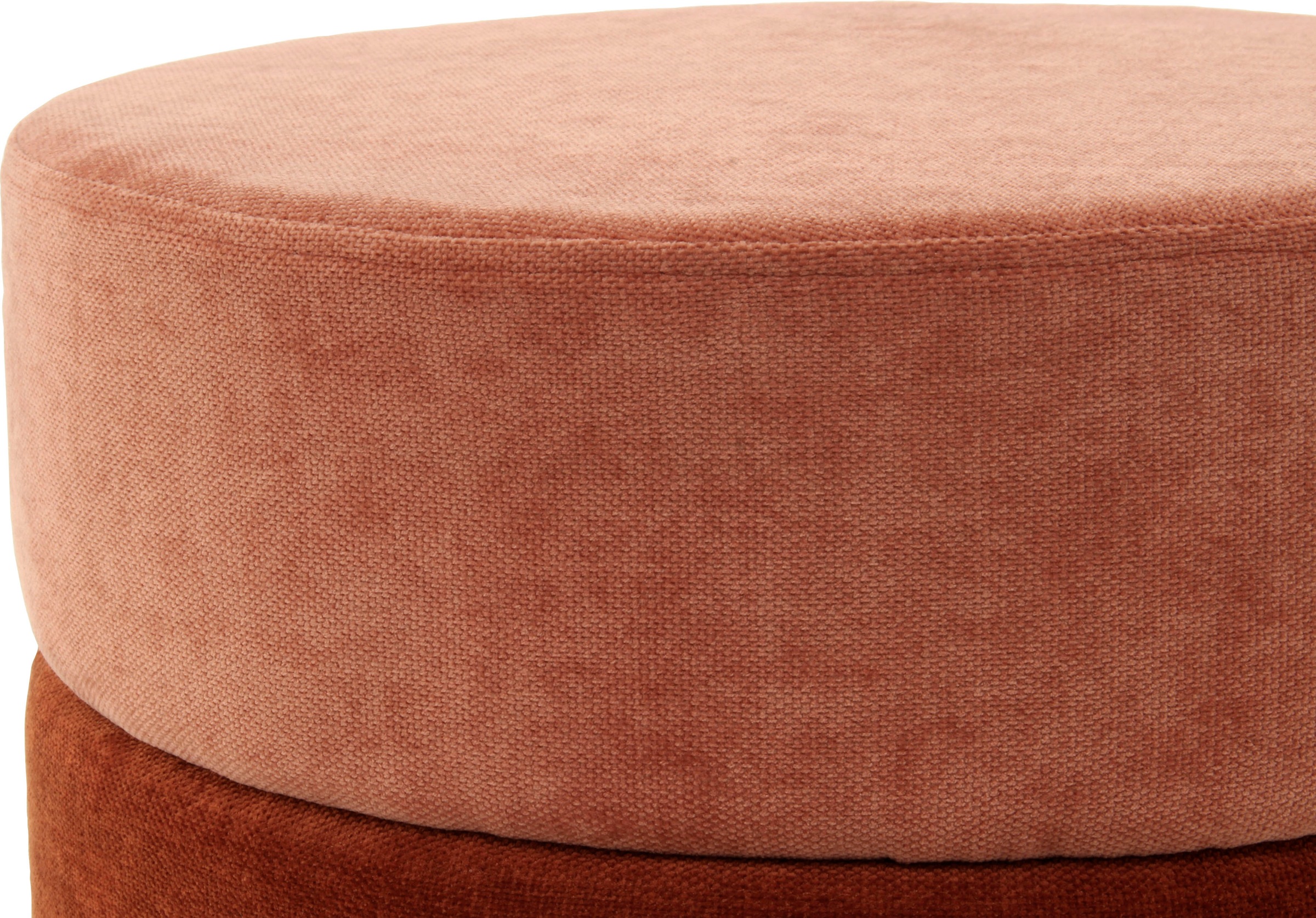 Kayoom Sitzhocker »Hocker Matilda 225, Komfortable runde Form, Gemütlicher Design-Hocker«, (1 St.), samtweich, elegant, gepolstert, große Sitzfläche
