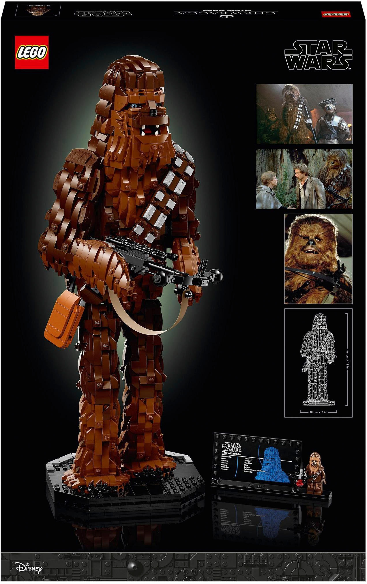 LEGO® Konstruktionsspielsteine Star Wars Chewbacca,Wookie-Figur