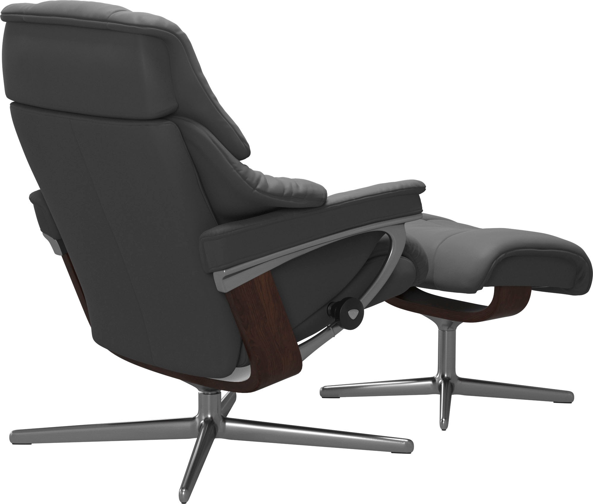 Stressless® Relaxsessel »Reno«, mit Cross Base, Größe S, M & L, Holzakzent Braun