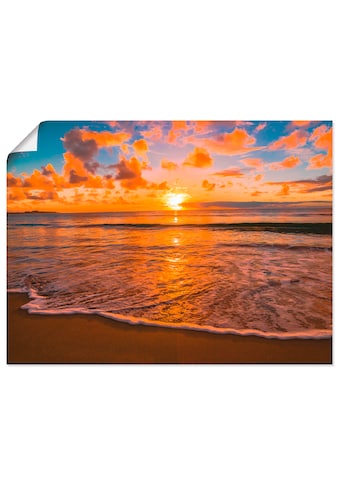 Artland Wandbild »Sonnenuntergang am Strand«, Sonnenaufgang & -untergang, (1 St.), in... kaufen