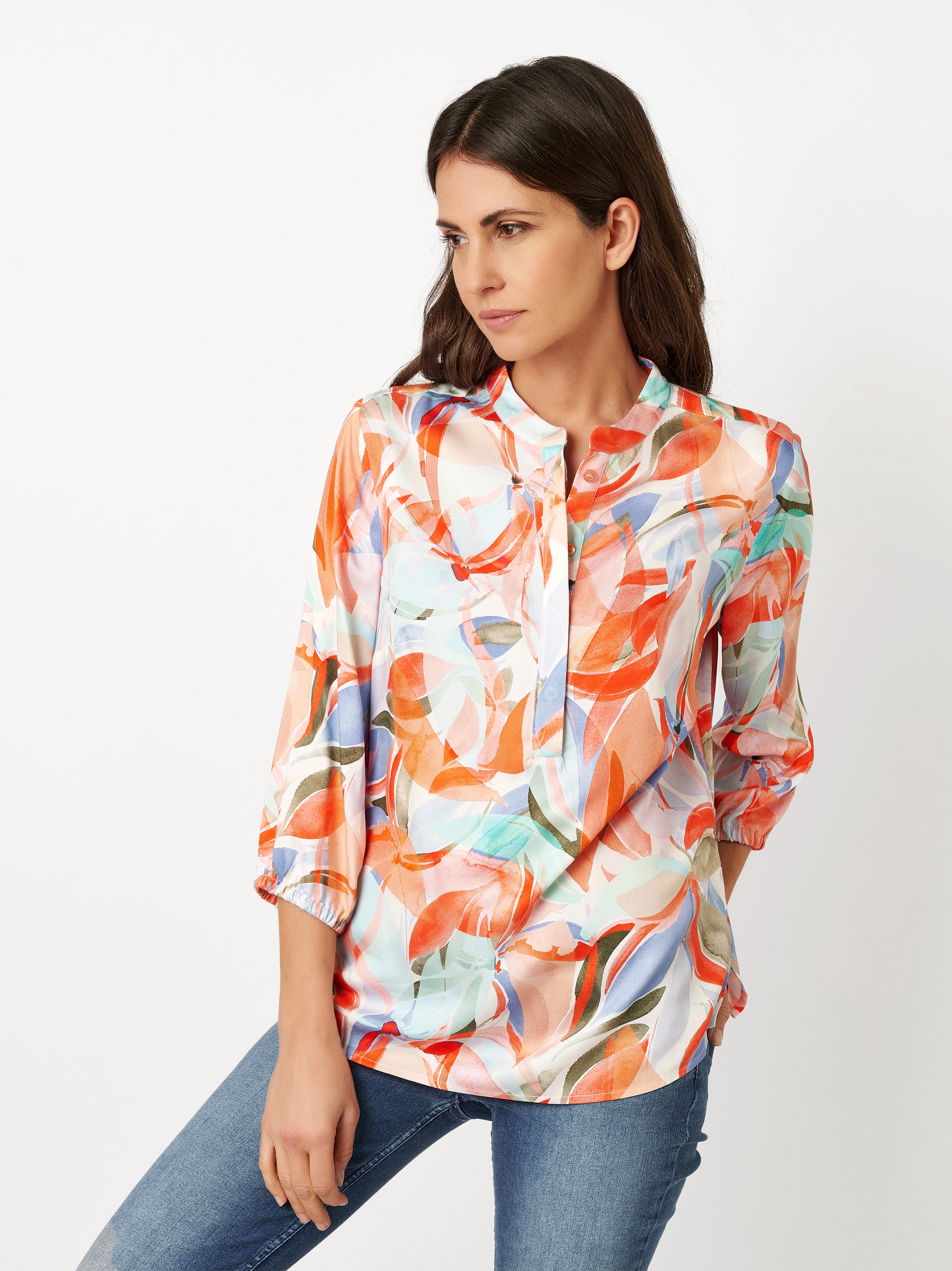 TONI Druckbluse »Alisa«, mit floralem Muster, 3/4 Arm