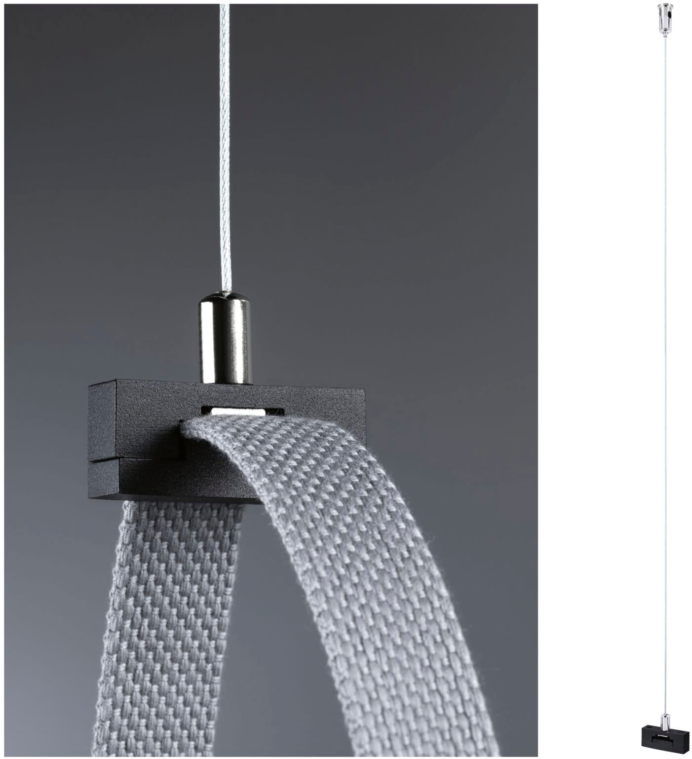Paulmann Hängeleuchte »ULine Zubehör Gurt Abhängung  45x15mm Schwarz« 1 Stk.