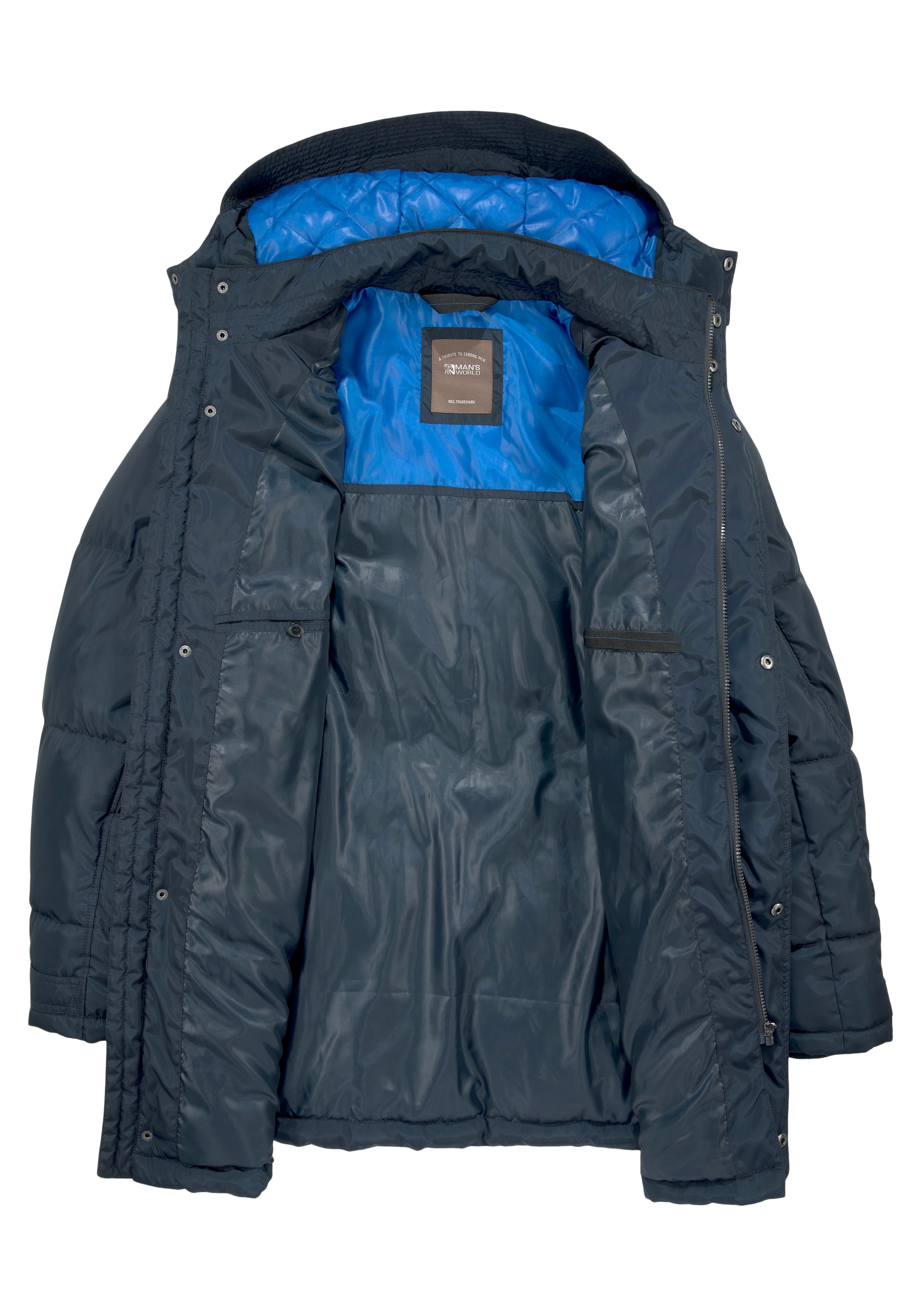 Man's World Winterjacke, mit Kapuze, mit abnehmbarer Kapuze