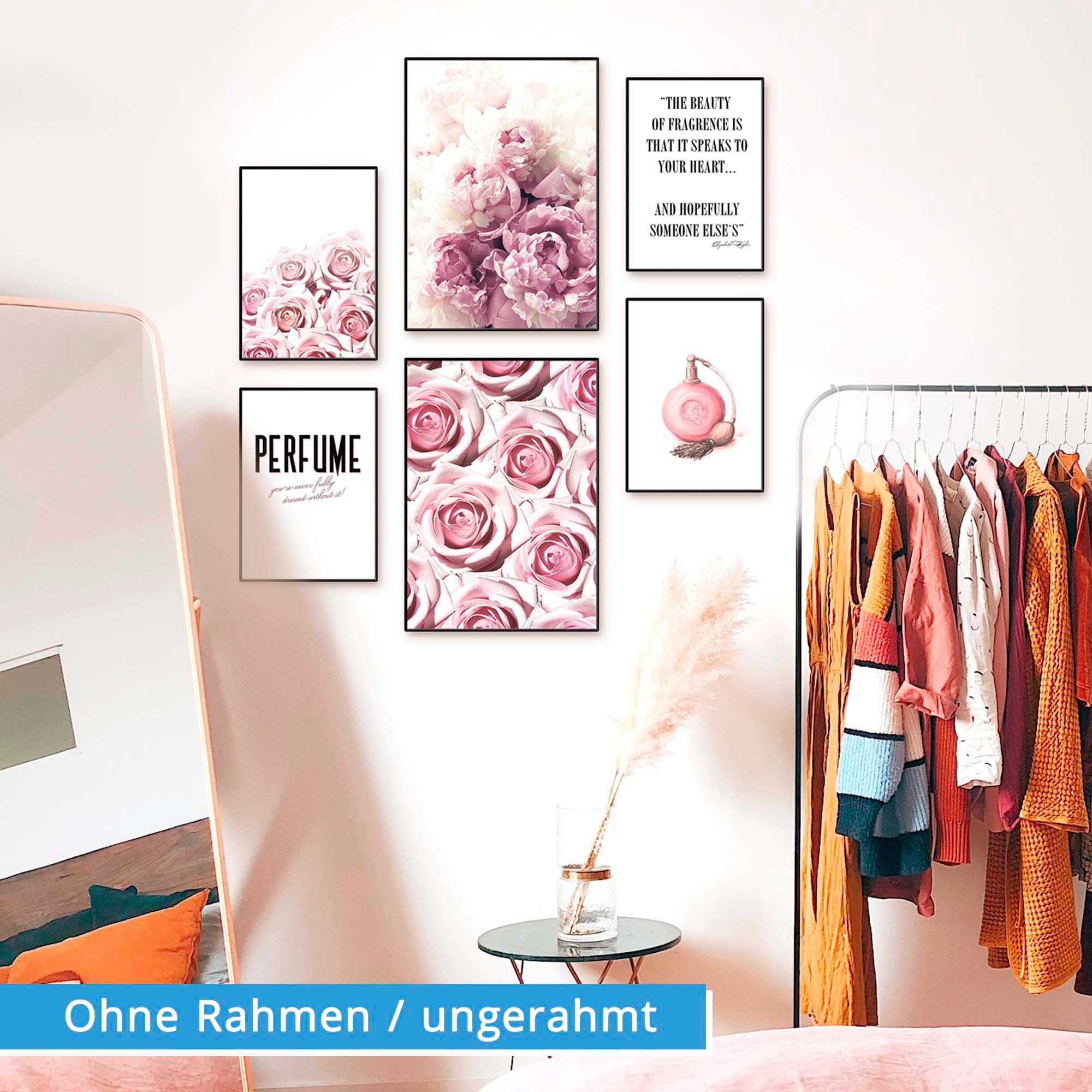 Artland Poster »Schönheit der Rose«, Blumen, (6 St.), Poster, Wandbild, Bild,  Wandposter auf Raten kaufen