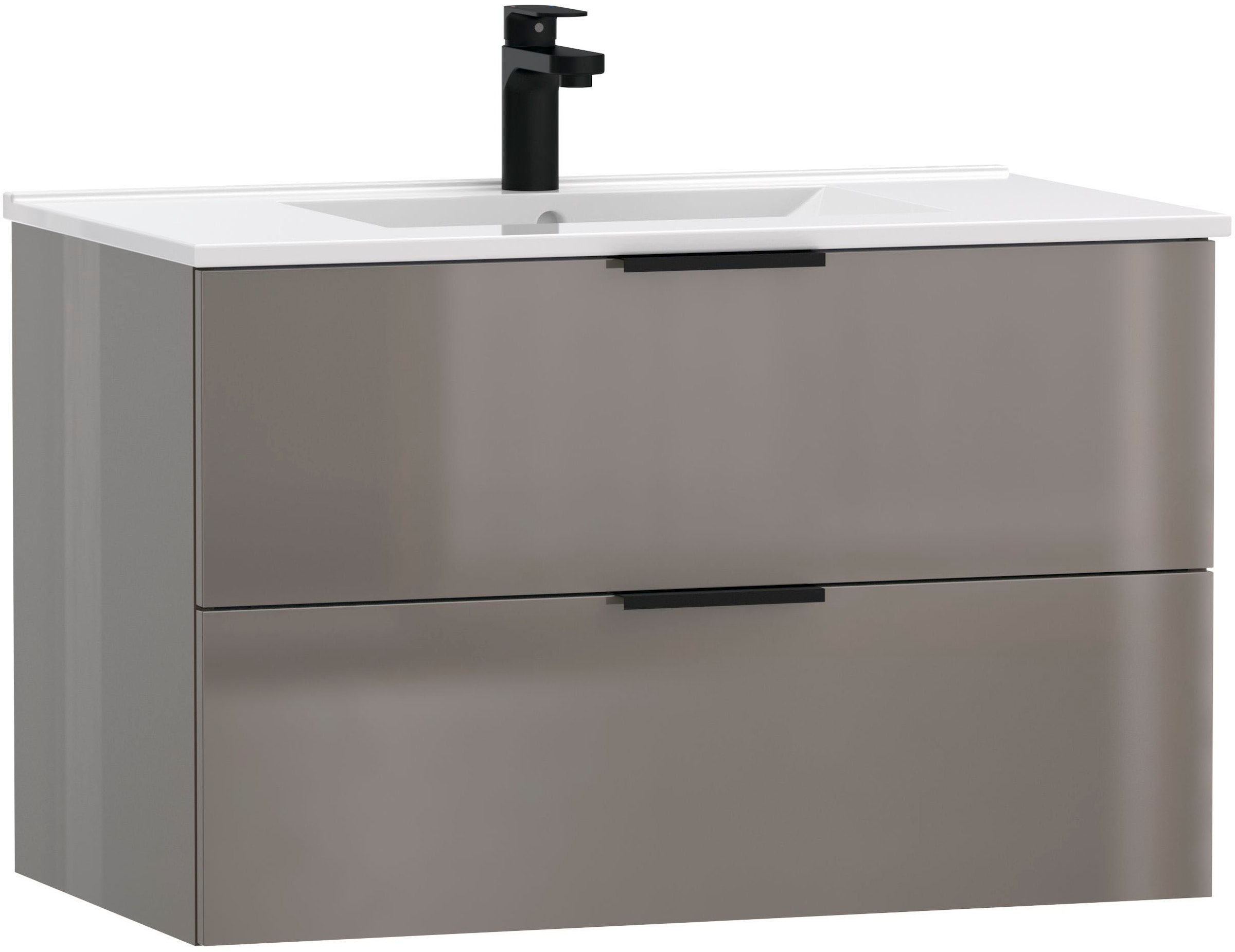 Waschtisch »Athen Badschrank Badezimmer WC Unterschrank mit Becken«, Waschplatz mit 2...