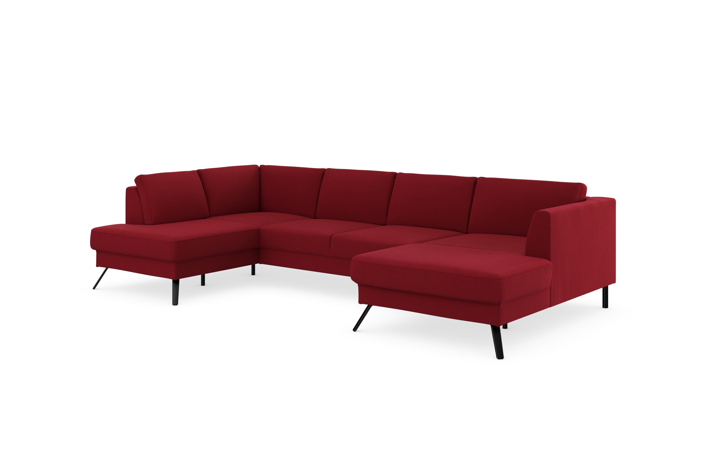 sit&more Wohnlandschaft »Lindholm U-Form«, mit Sitztiefenverstellung und Federkern