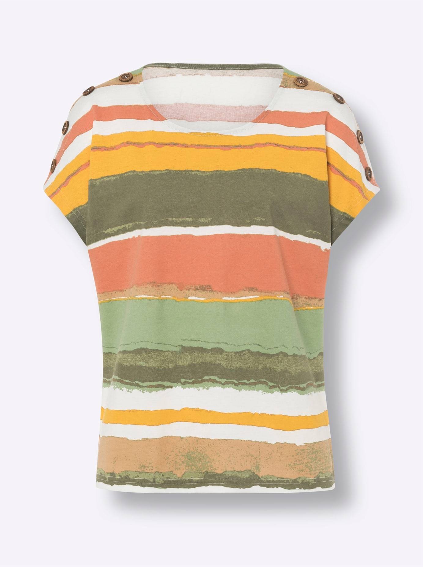 Classic Basics Rundhalsshirt »Druck-Shirt«, (1 tlg.)