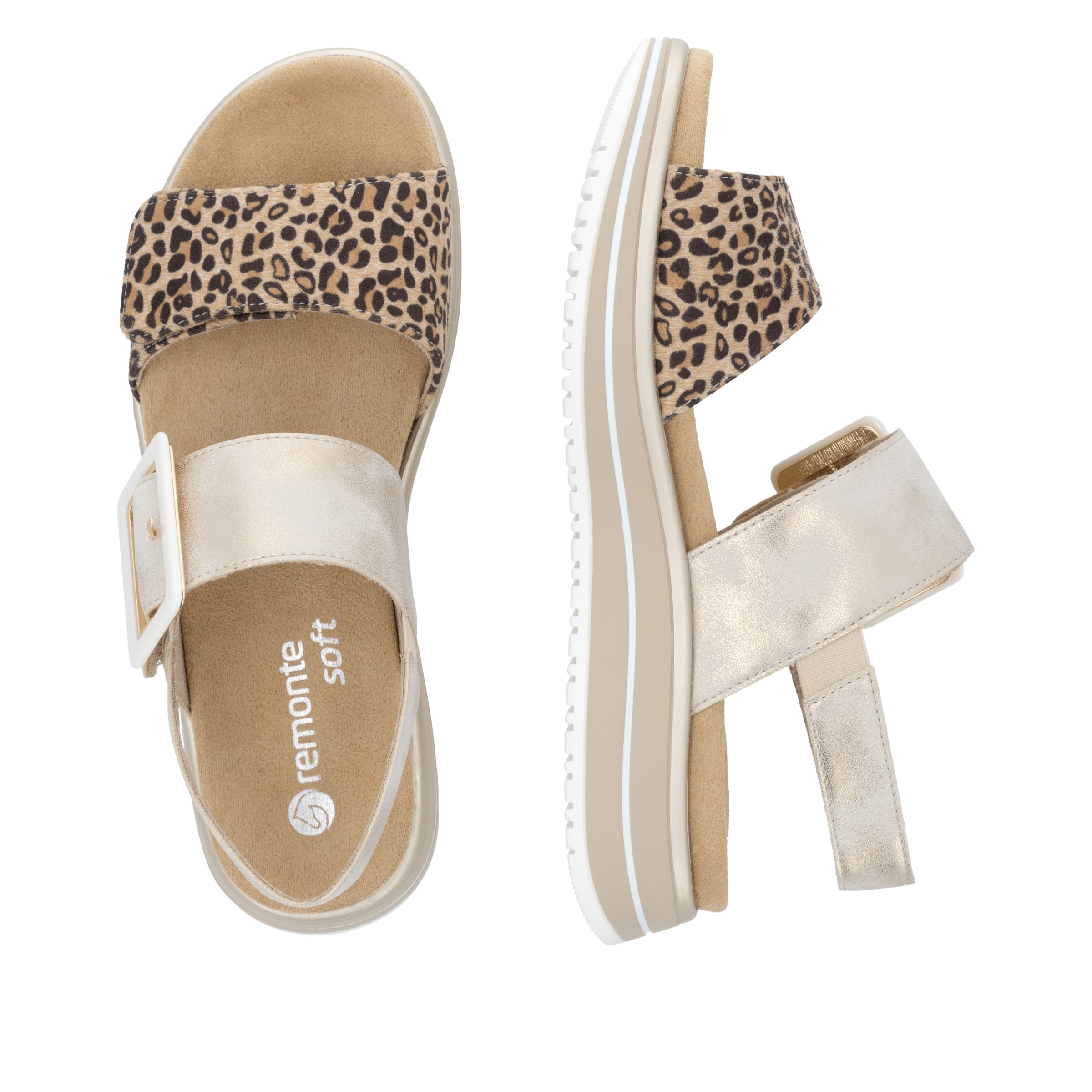 Remonte Plateausandale  Sandalette, Keilsandale, Sommerschuh mit Lite ´n Soft-Ausstattung