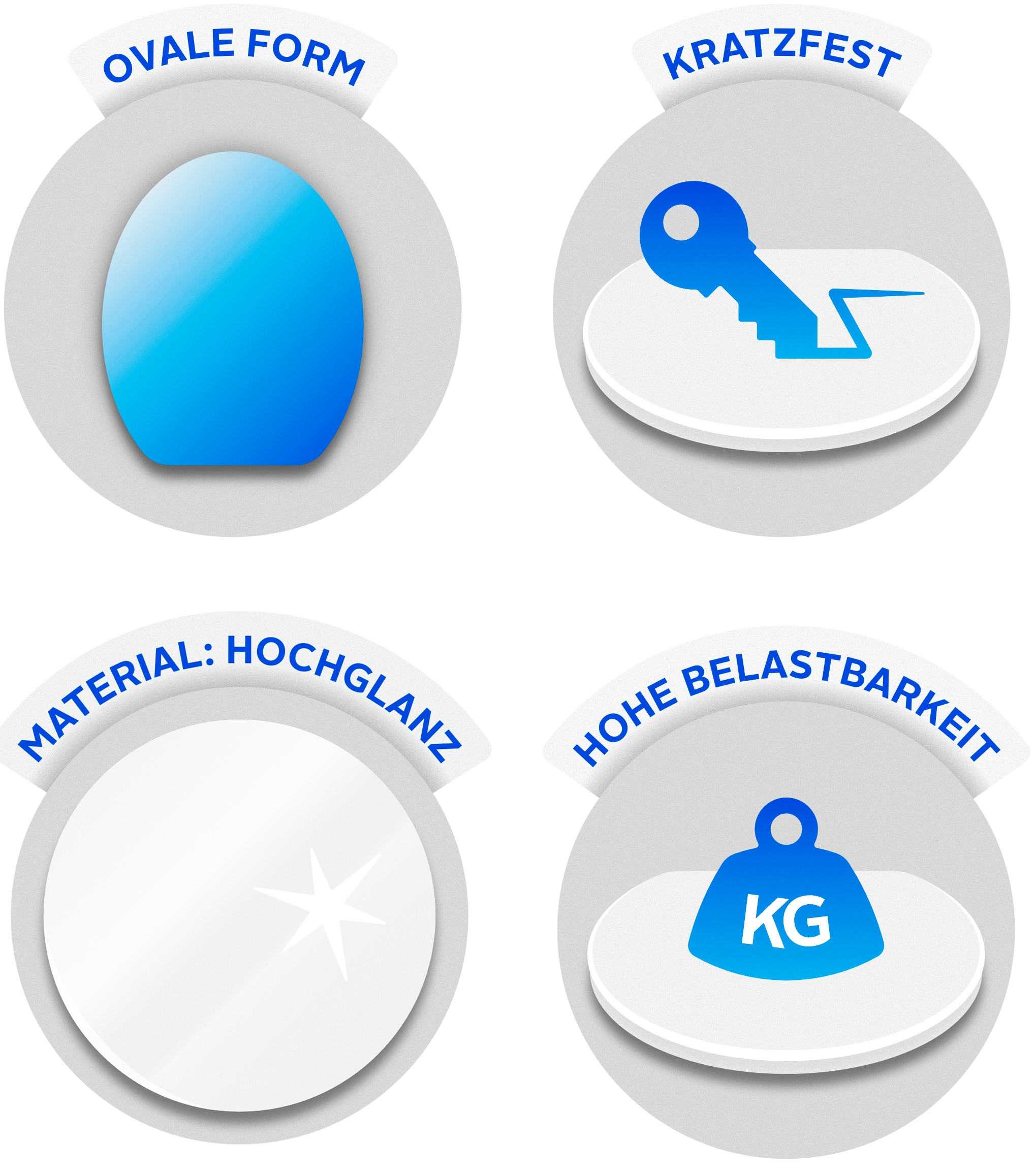 ADOB WC-Sitz »Capri« mit Messing verchromten Scharnieren