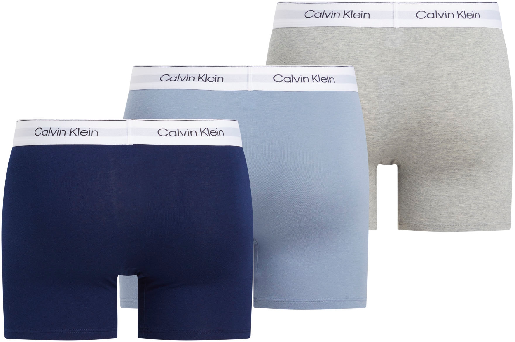 Calvin Klein Underwear Boxer »BOXER BRIEF 3PK«, (Packung, 3 St.), mit längerem Bein, Logo-Elastikbund (3 Stück)