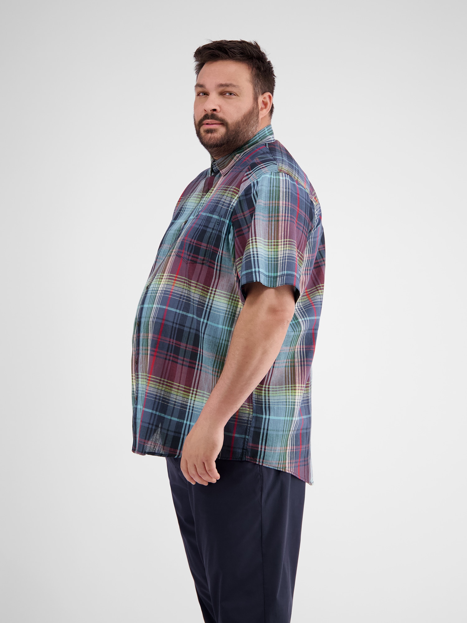 LERROS Kurzarmhemd »Sommerliches Karohemd in Übergrößen«