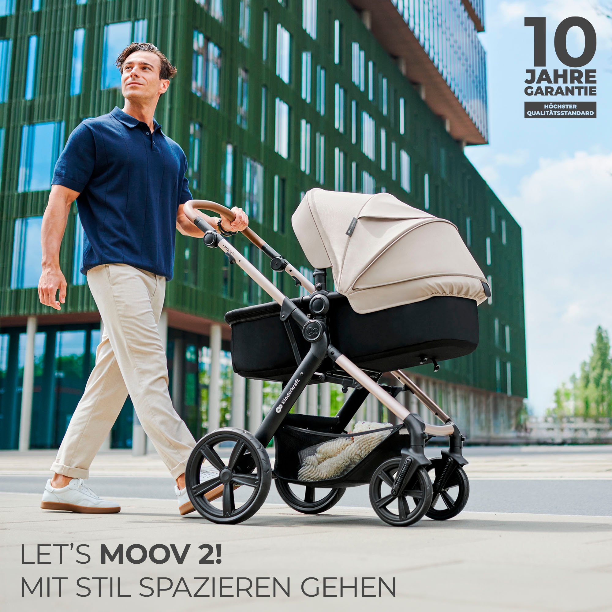 Kinderkraft Kombi-Kinderwagen »MOOV 2 4in1 AIR« 27 kg mit Luftreifen