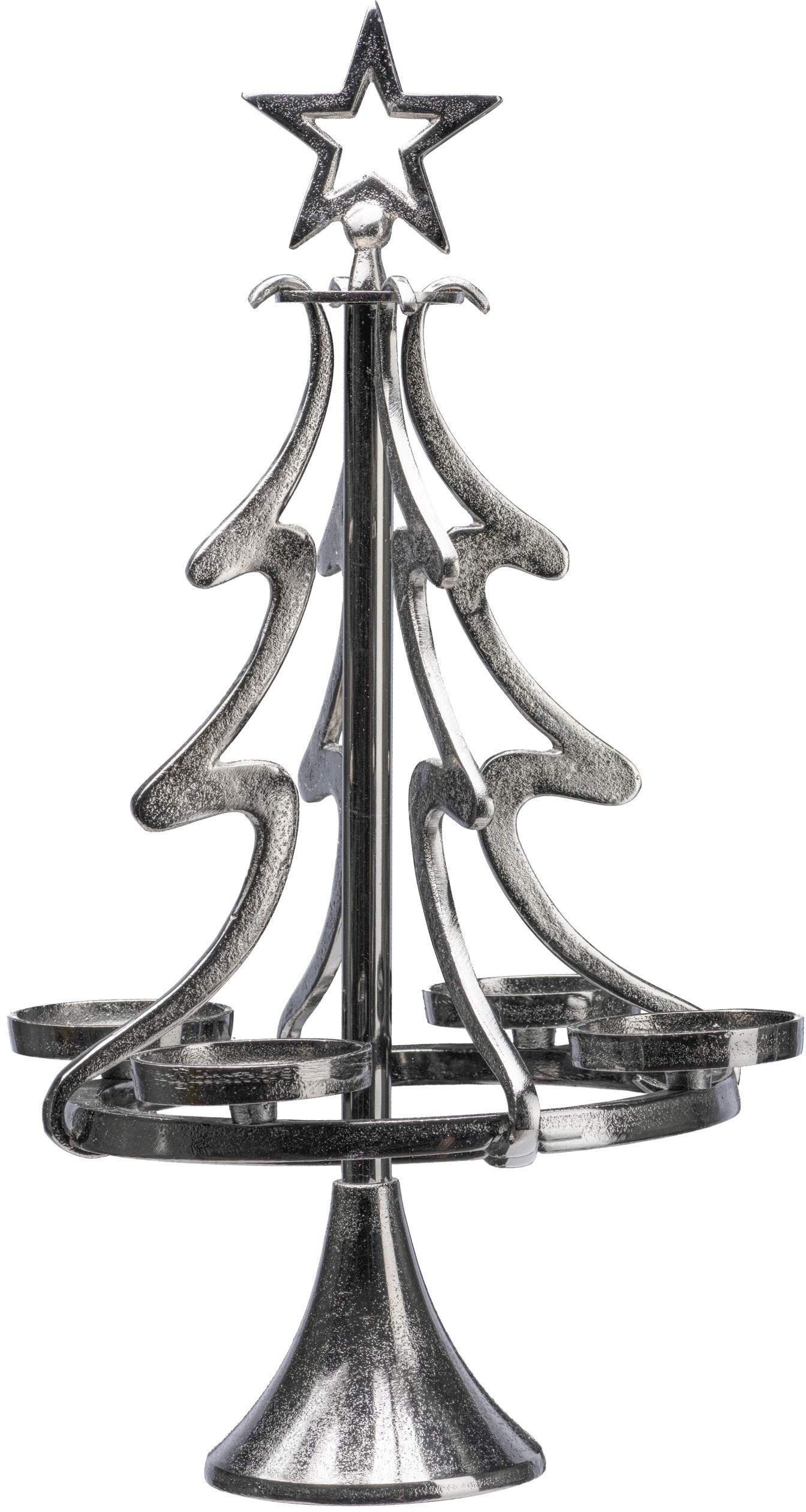 my home Adventsleuchter »Tannenbaum, Weihnachtsdeko«, (1 St.),  Kerzenständer aus Aluminium, Höhe 86 cm