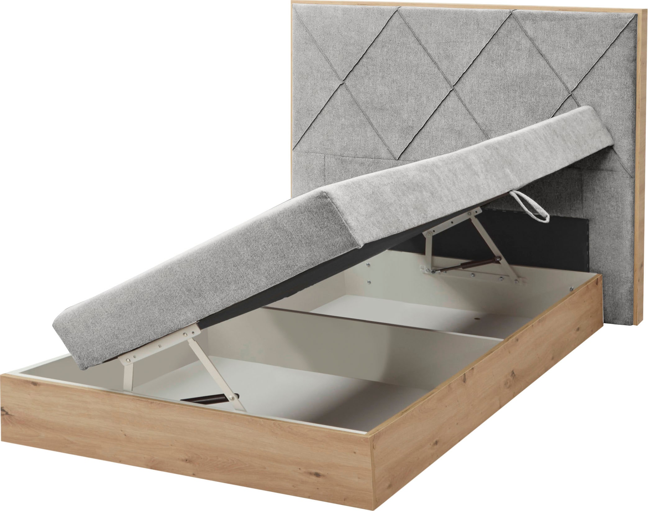 ED EXCITING DESIGN Boxspringbett »Bellevue«, inkl. Bettkasten, wahlweise mit Matratze und Topper