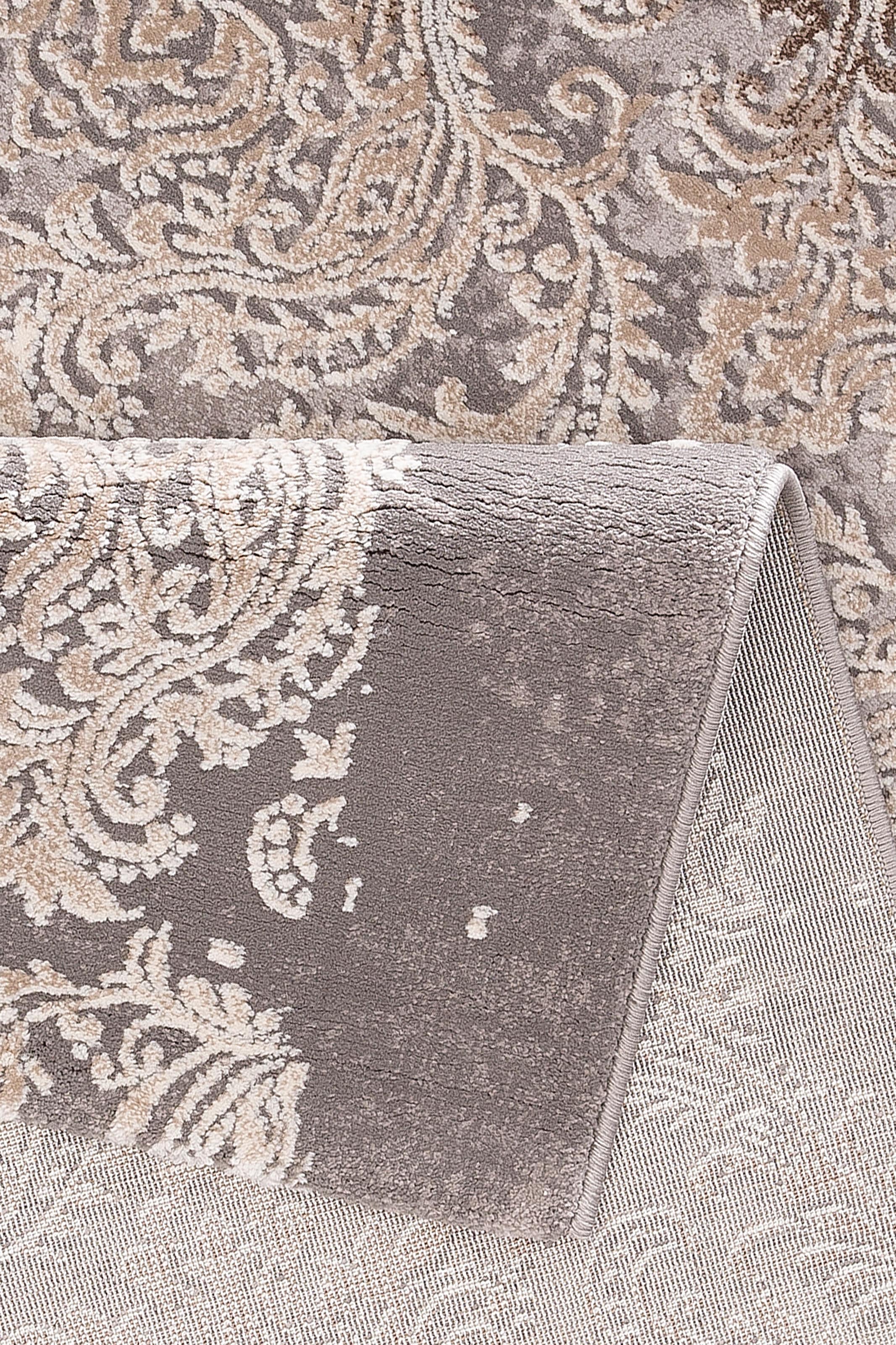 Leonique Teppich »Alisa«, rechteckig, 12 mm Höhe, Hoch-Tief-Effekt, Vintage, florale Ornamente, Kurzflor