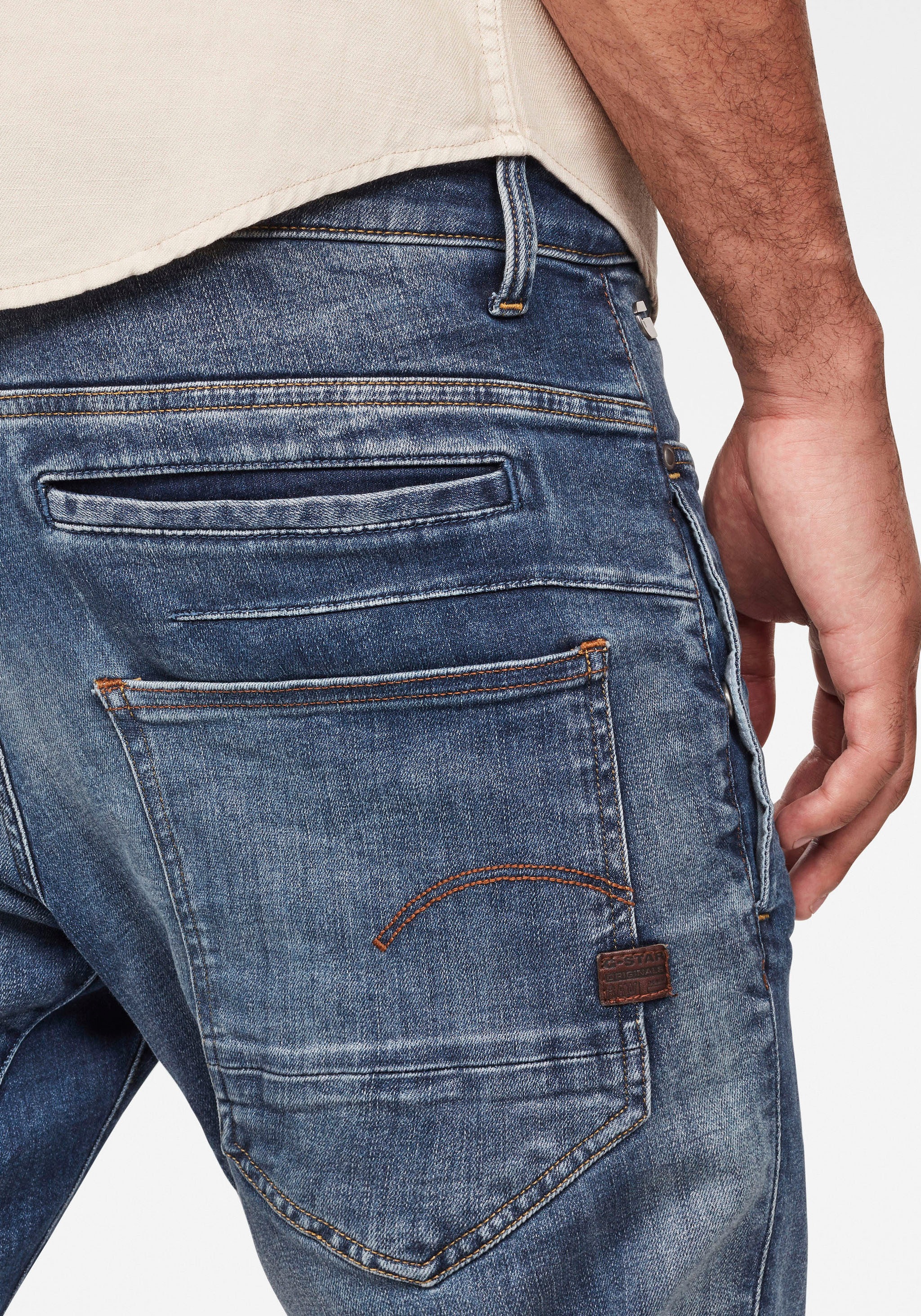 G-Star RAW Slim-fit-Jeans »3301 Slim«, mit toller Waschung und Elasthan