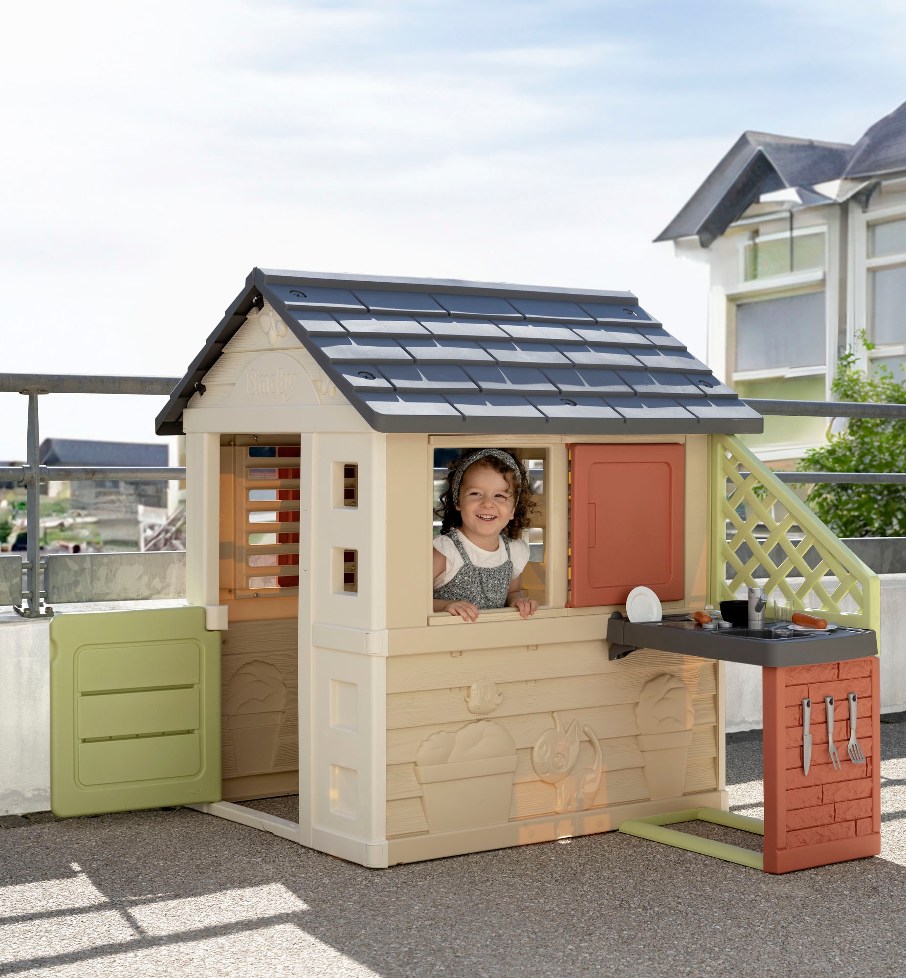 Smoby Spielhaus »Smoby Life Natur mit Küche«, Made in Europe