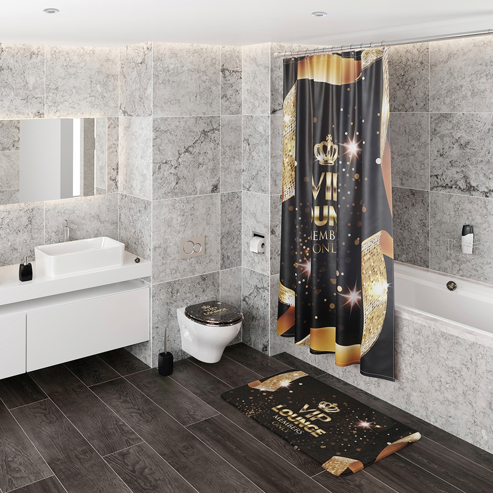 Sanilo Badaccessoire-Set »VIP-Lounge«, (Set, 3 tlg.), bestehend aus WC-Sitz, Badteppich und Waschbeckenstöpsel
