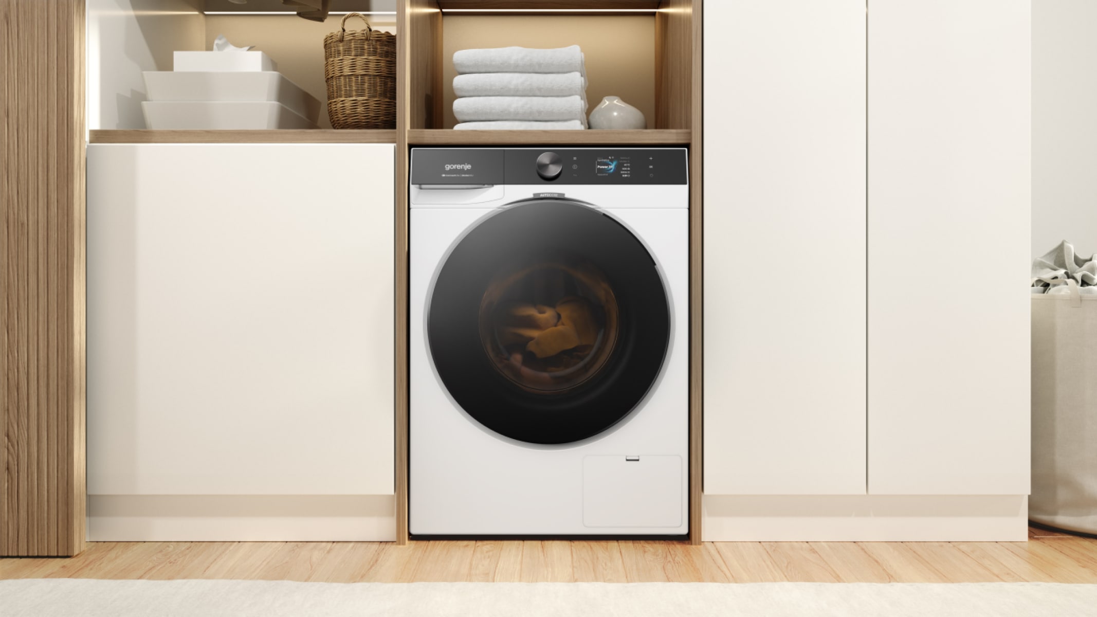 GORENJE Waschmaschine G800 »WG814A5T4« 10 kg 1400 U/min 50% besser als Energieklasse A, farbiges TFT-Display, Auto-Dosierung