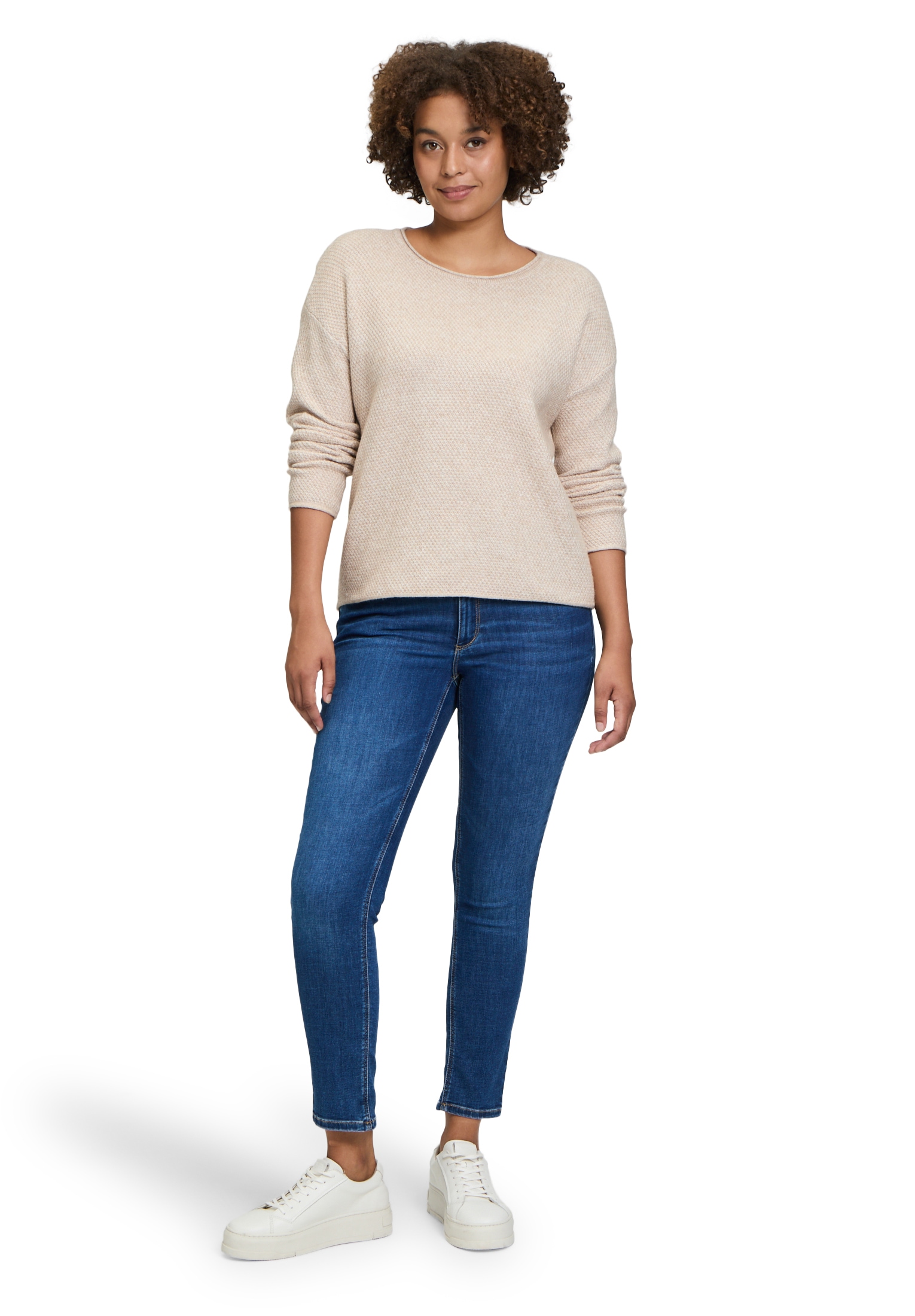 Betty&Co Strickpullover »Strickpullover mit Rundhalsausschnitt«