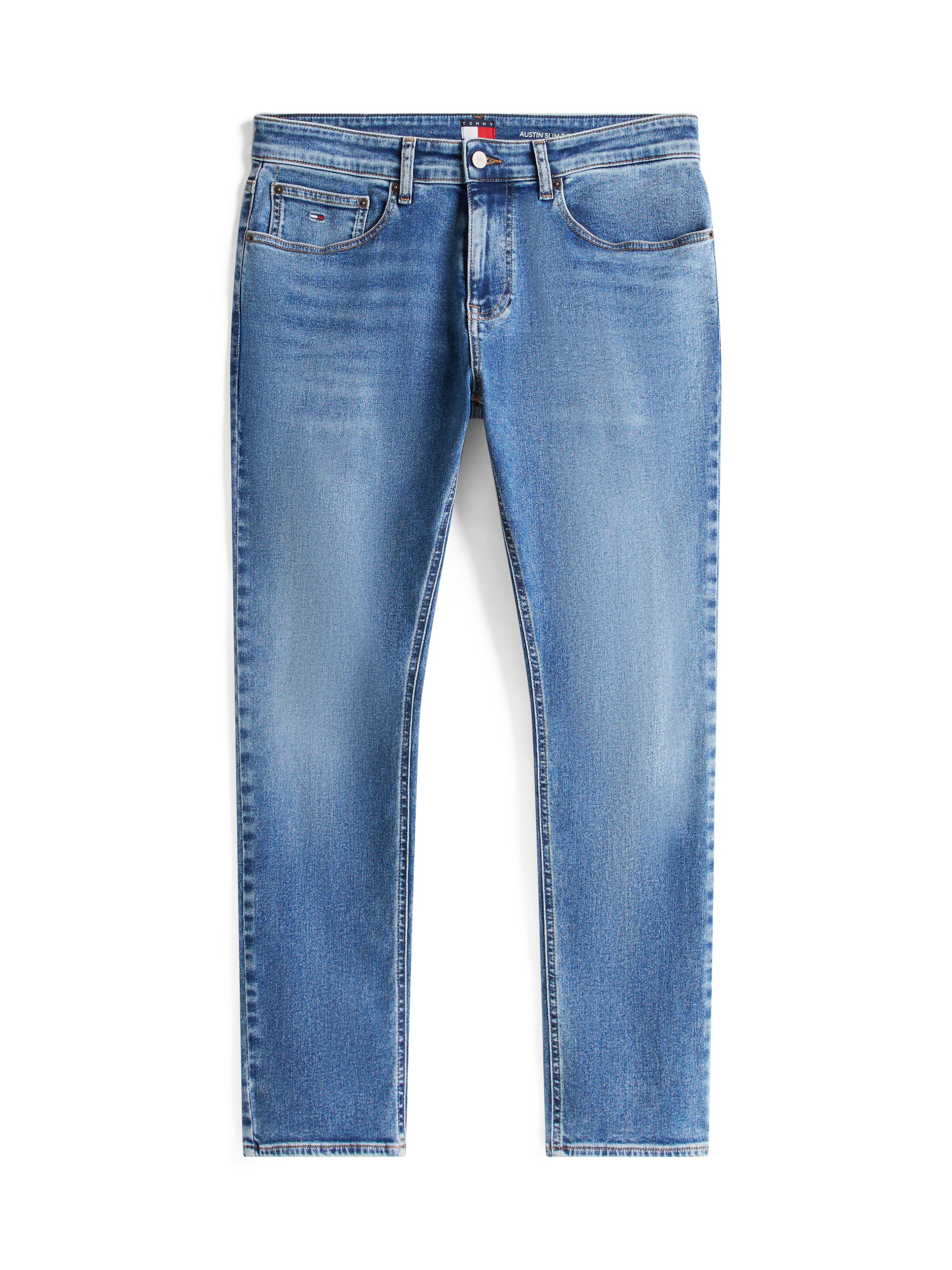 Tommy Jeans Slim-fit-Jeans »Austin Slim Tapered«, zum Knöchel hin schmaler werdende Jeans mit mittlerer Leibhöhe