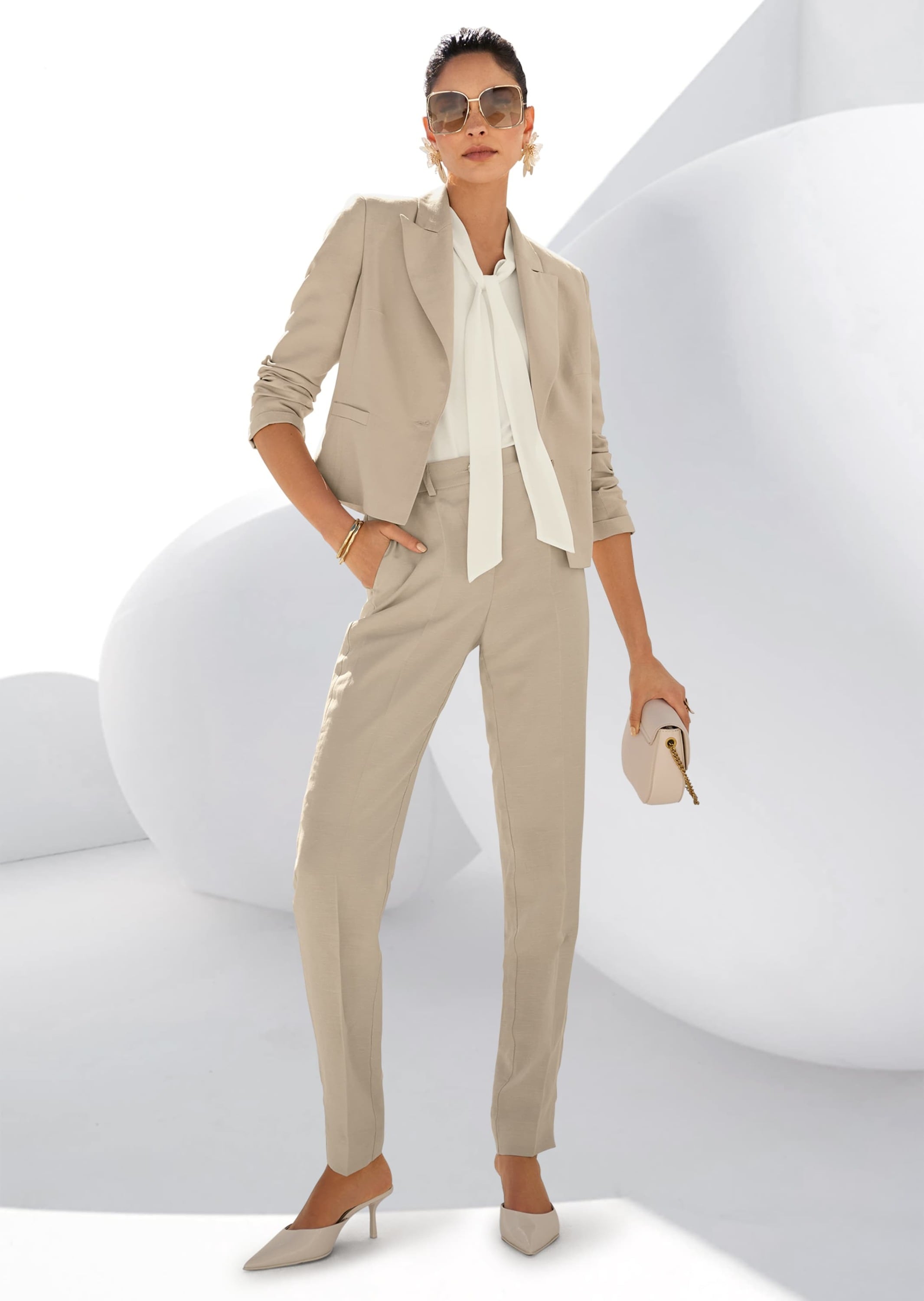 MADELEINE Jackenblazer »Blazer Kurzblazer mit Leinen«