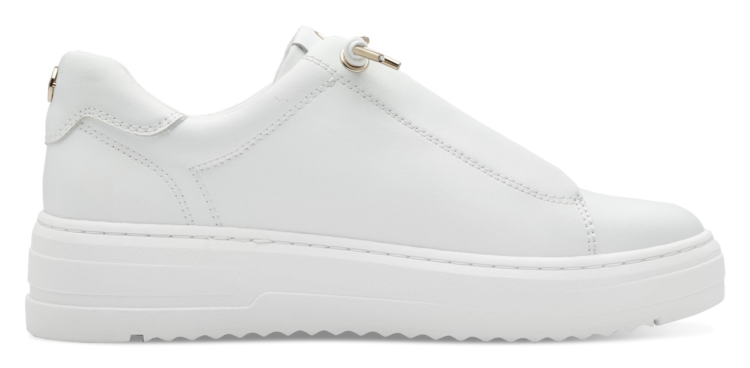 MARCO TOZZI Slip-On Sneaker  , Freizeitschuh, Halbschuh, Schnürschuh mit seitlichem Logoschriftzug