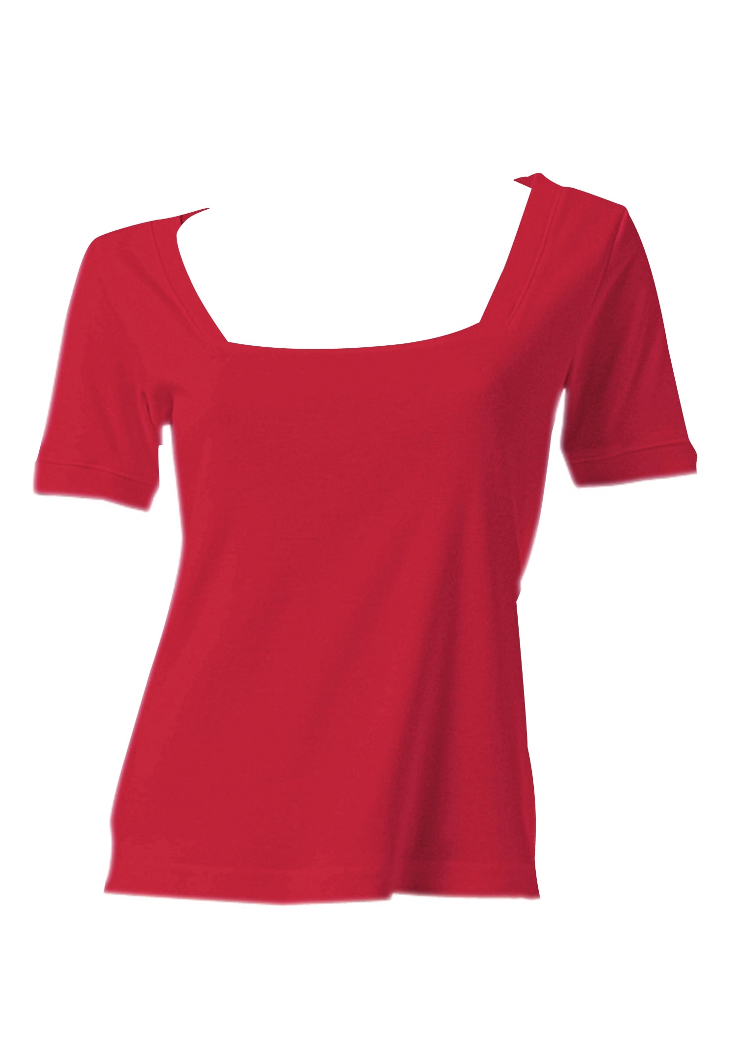 heine T-Shirt »Carré-Shirt Shirt aus Rippenware«