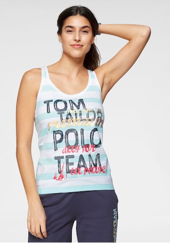 TOM TAILOR Polo Team Tanktop, mit großem Logo-Druck kaufen