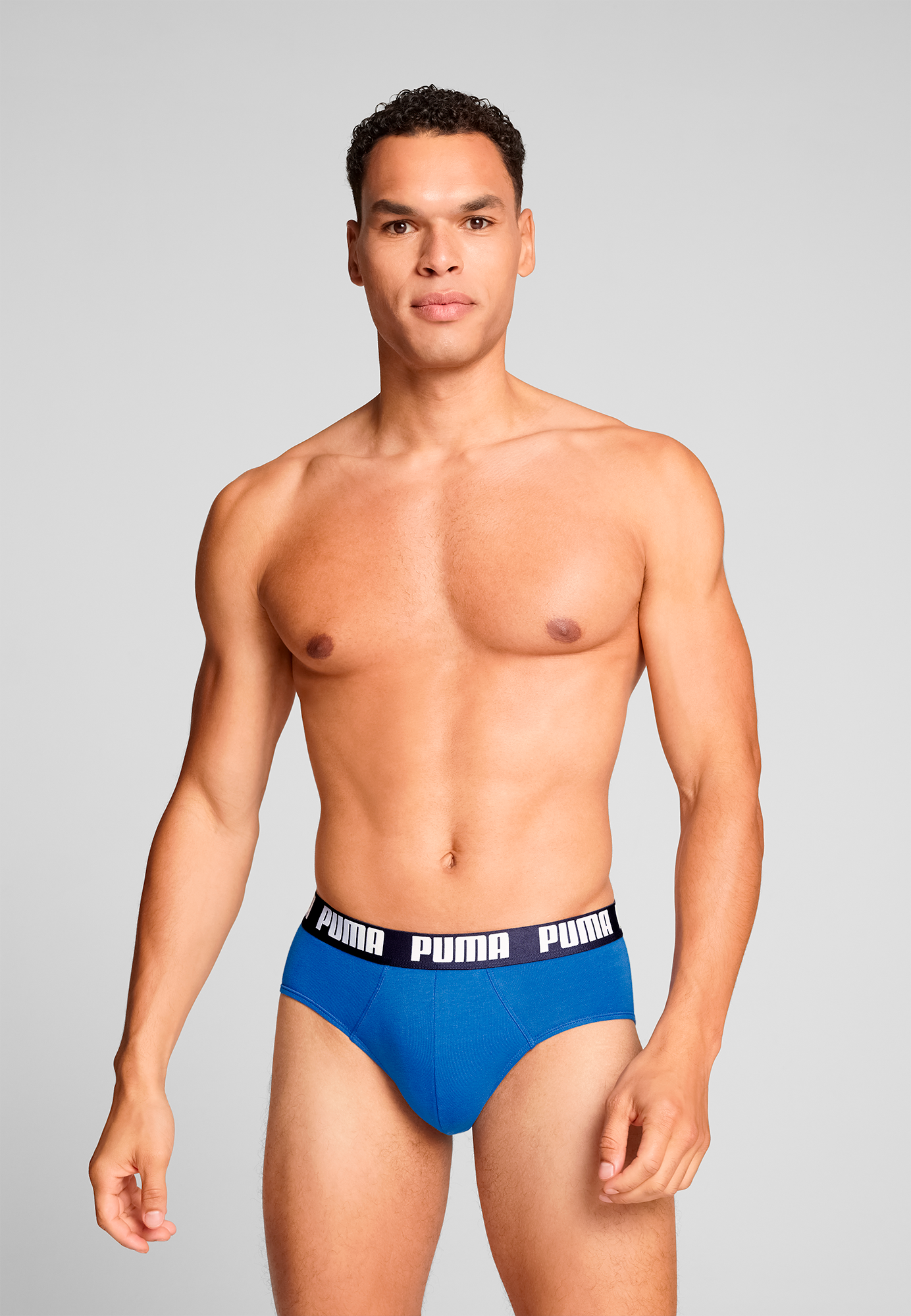 PUMA Slip »PUMA MEN EVERYDAY BRIEFS« 2er Pack,  mit Logobund