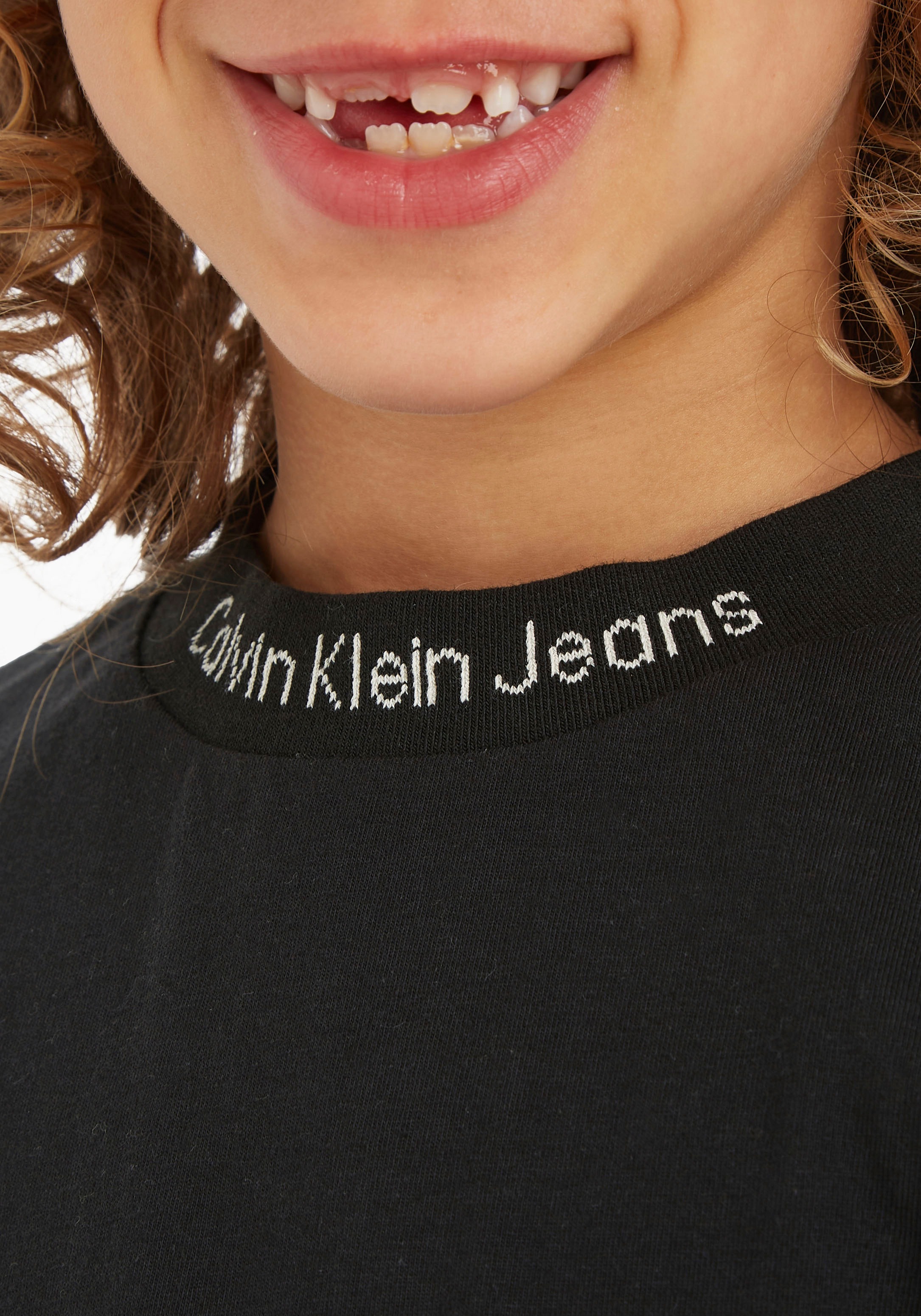 Calvin Klein Jeans Langarmshirt »INTARSIA LOGO ♕ LS T-SHIRT« bei