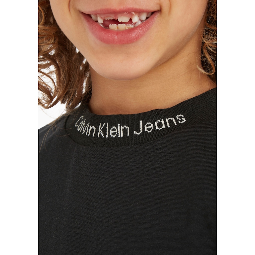 Calvin Klein Jeans Langarmshirt »INTARSIA LOGO LS T-SHIRT«